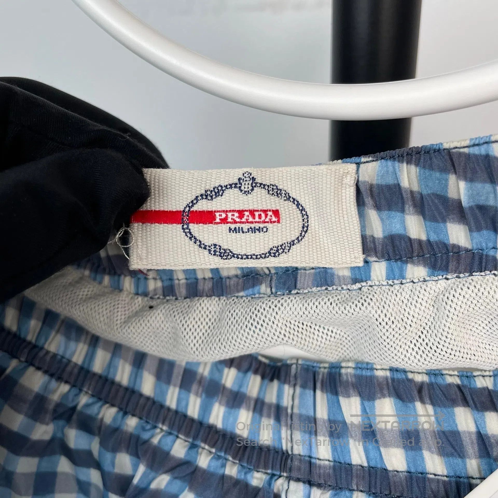 Prada Prada Blue Plaid Shorts| Size US 30 / EU 46 - 9 Thumbnail
