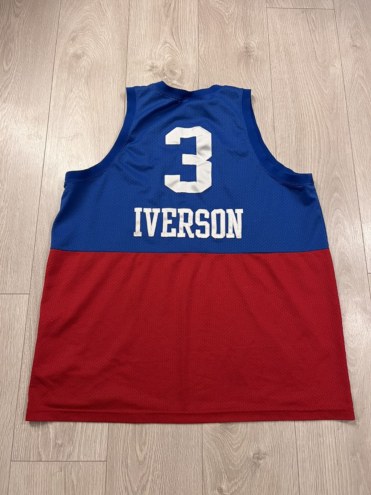 Nike × Vintage Vintage Philadelphia 76ers Allen Iverson Basketball Jersey Size US XXL / EU 58 / 5 - 3 Thumbnail