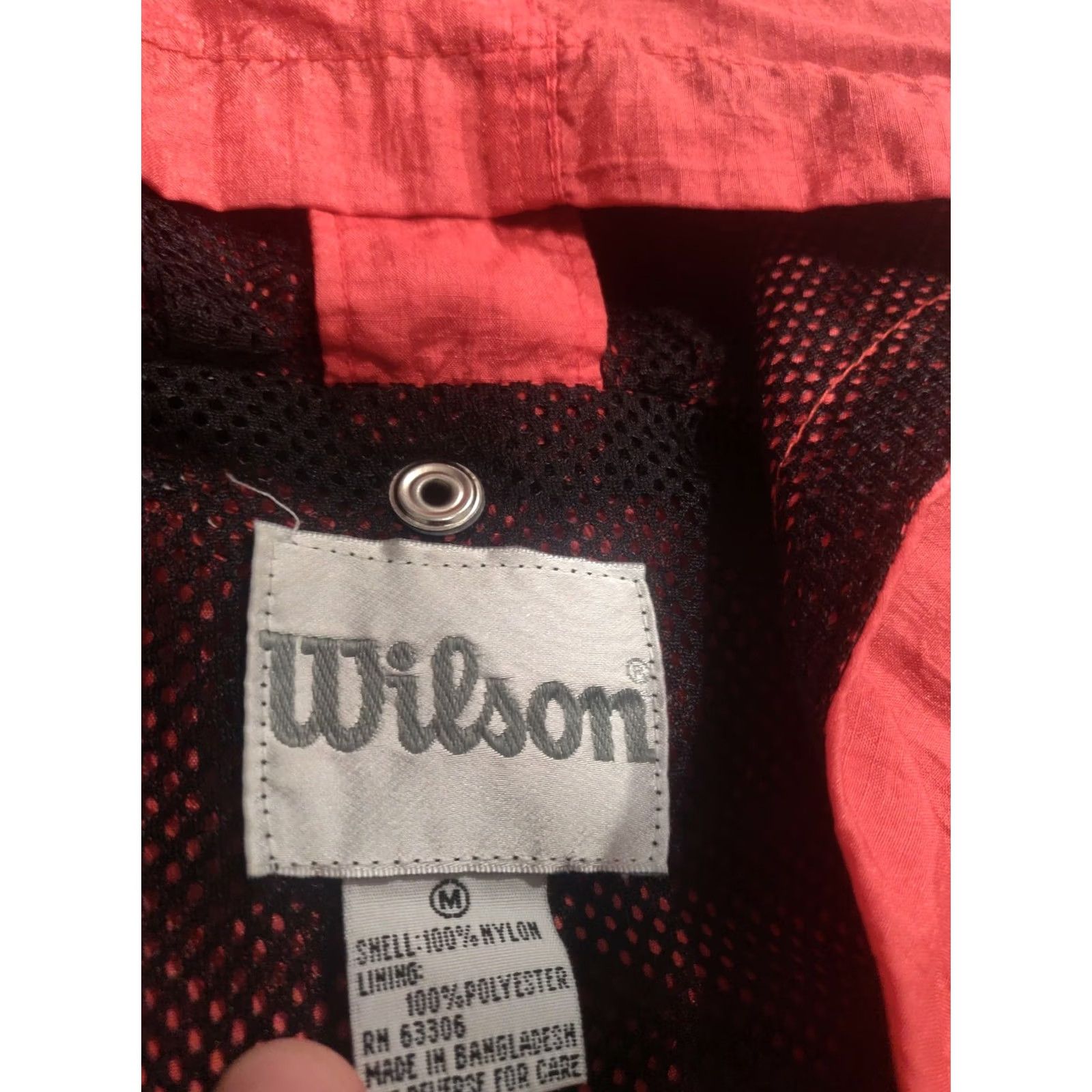 Wilson Vintage Wilson Jacket Hoodie Windbreaker Athletic Track Red Men's M Full Zip Size US M / EU 48-50 / 2 - 5 Thumbnail