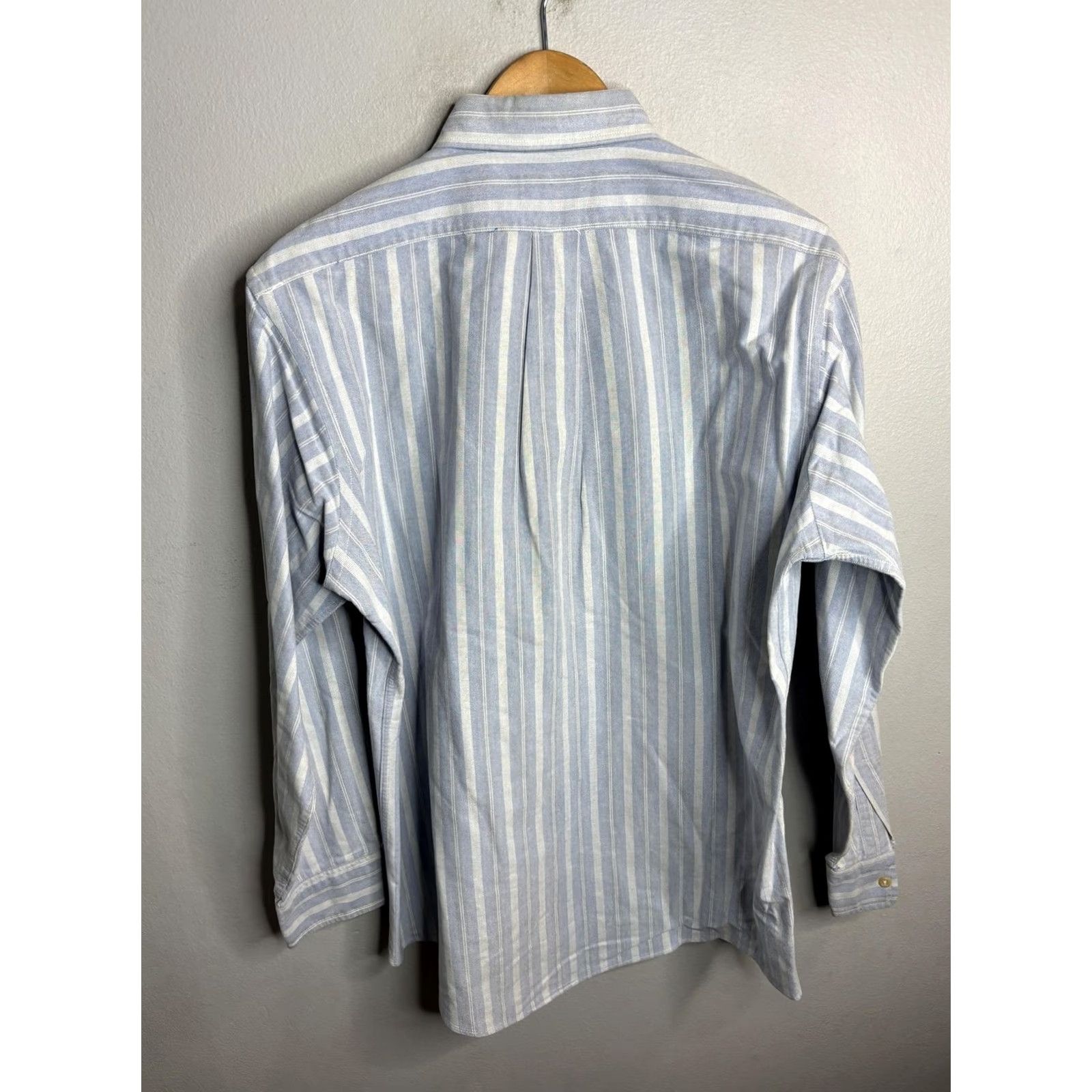 Orvis Orvis Shirt Mens Large Blue White Vertical Stripe Button-Down Cotton Classic Size US L / EU 52-54 / 3 - 6 Thumbnail