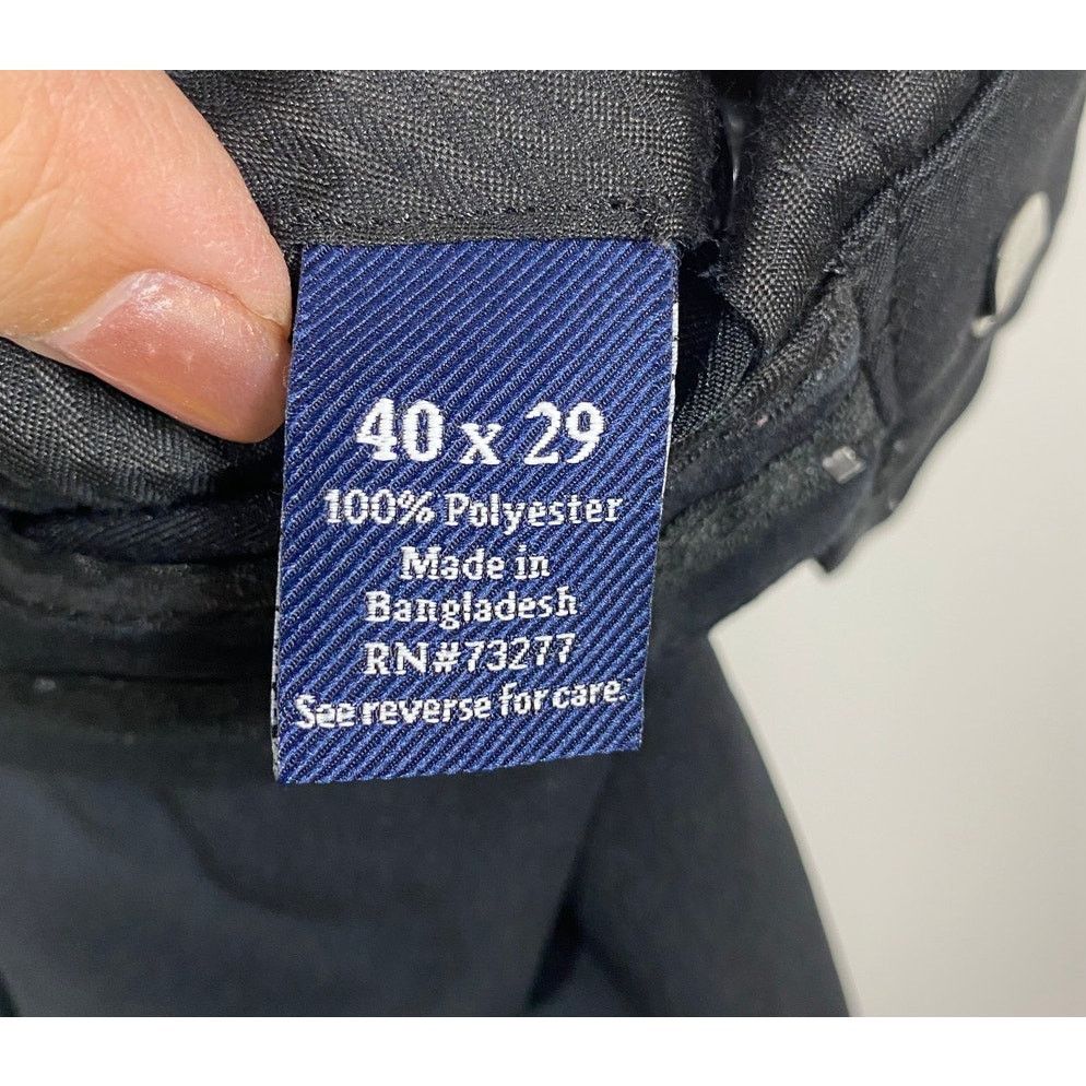 Croft & Barrow Croft & Barrow Essential Classic Fit Pants Black 40 x 29 Size US 40 / EU 56 - 4 Thumbnail