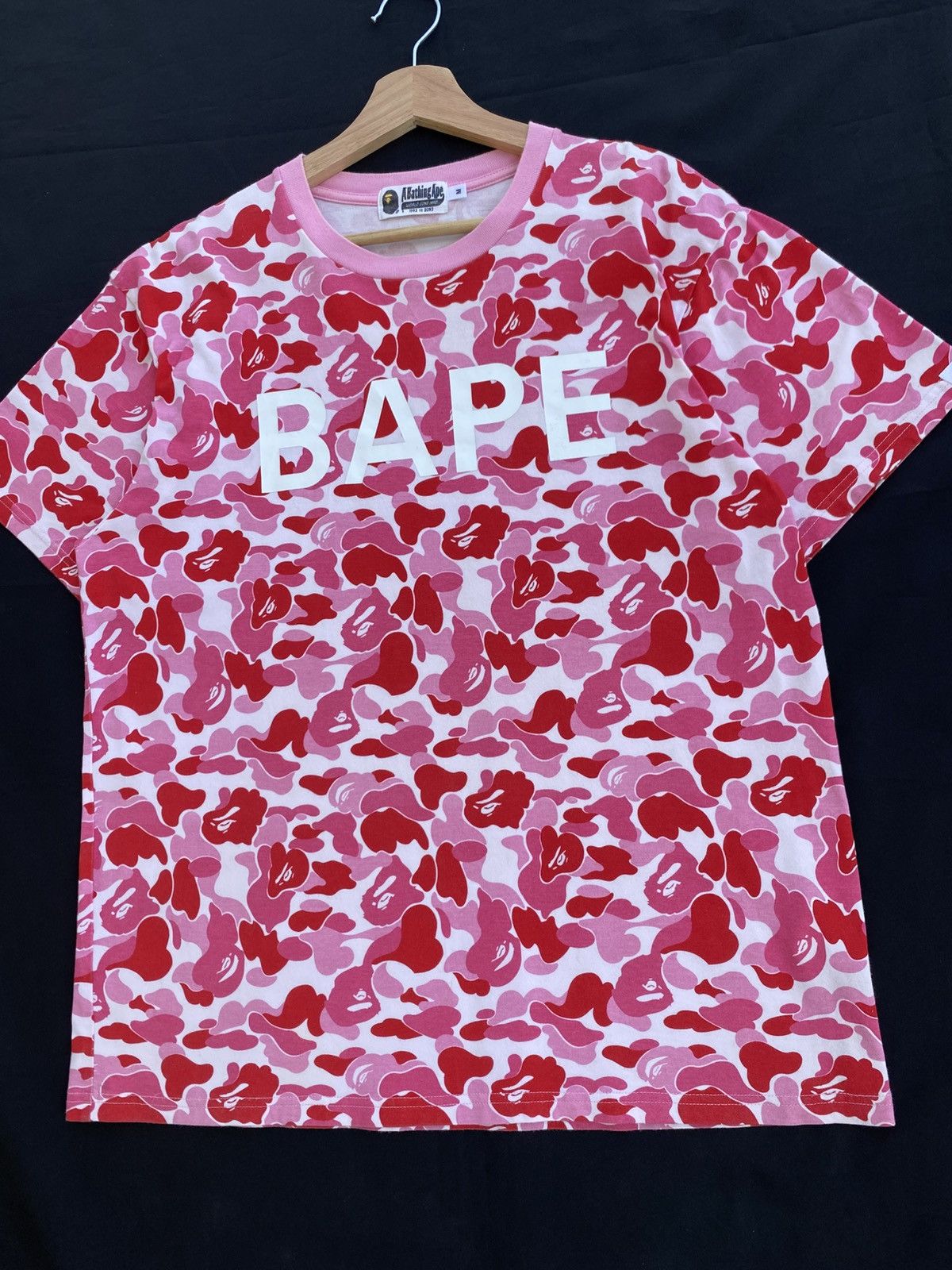 Bape Rare BAPE ABC camo pink ape head logo T-shirt A Bathing Ape Size US M / EU 48-50 / 2 - 6 Thumbnail
