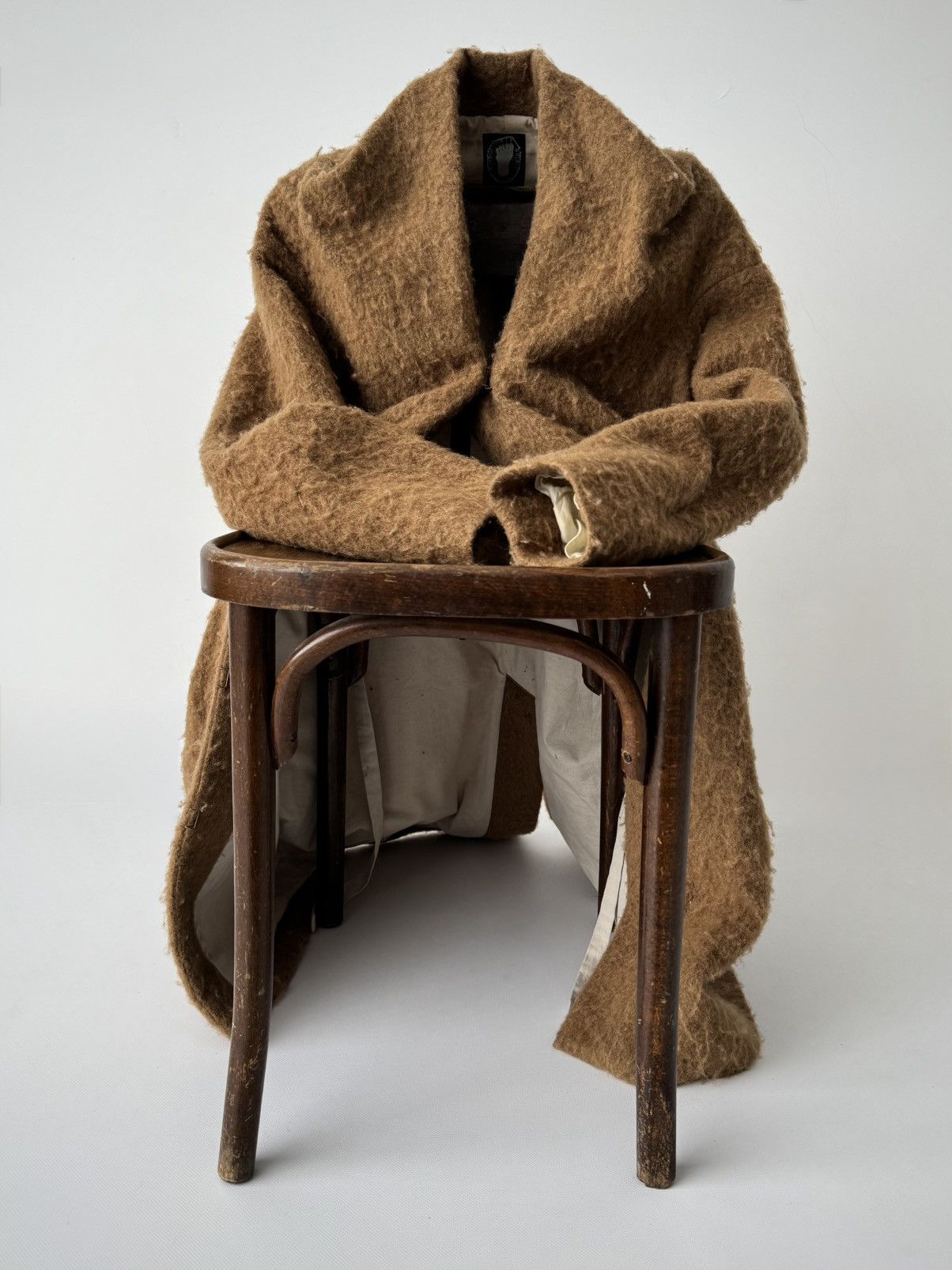 Bernhard Willhelm Bernhard Willhelm 'Keep It Unreal' Wool Cocoon Coat Size S / US 4 / IT 40 - 1 Thumbnail