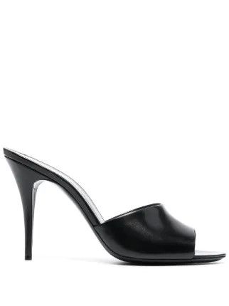 Saint Laurent Paris o1b1hav110425 LA 16 Mules in Smooth Leather in Black Size US 9 / IT 39 - 1 Thumbnail