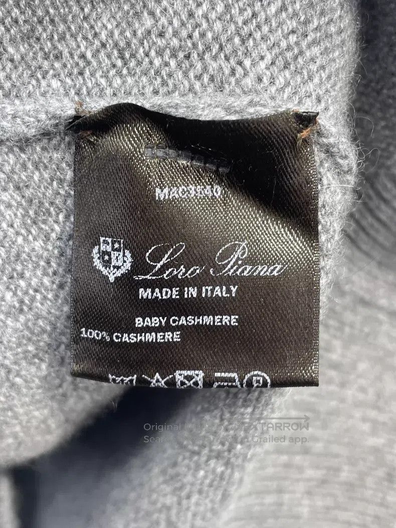 Loro Piana Loro Piana Gray basic cashmere sweater. Size XS / US 0-2 / IT 36-38 - 6 Thumbnail