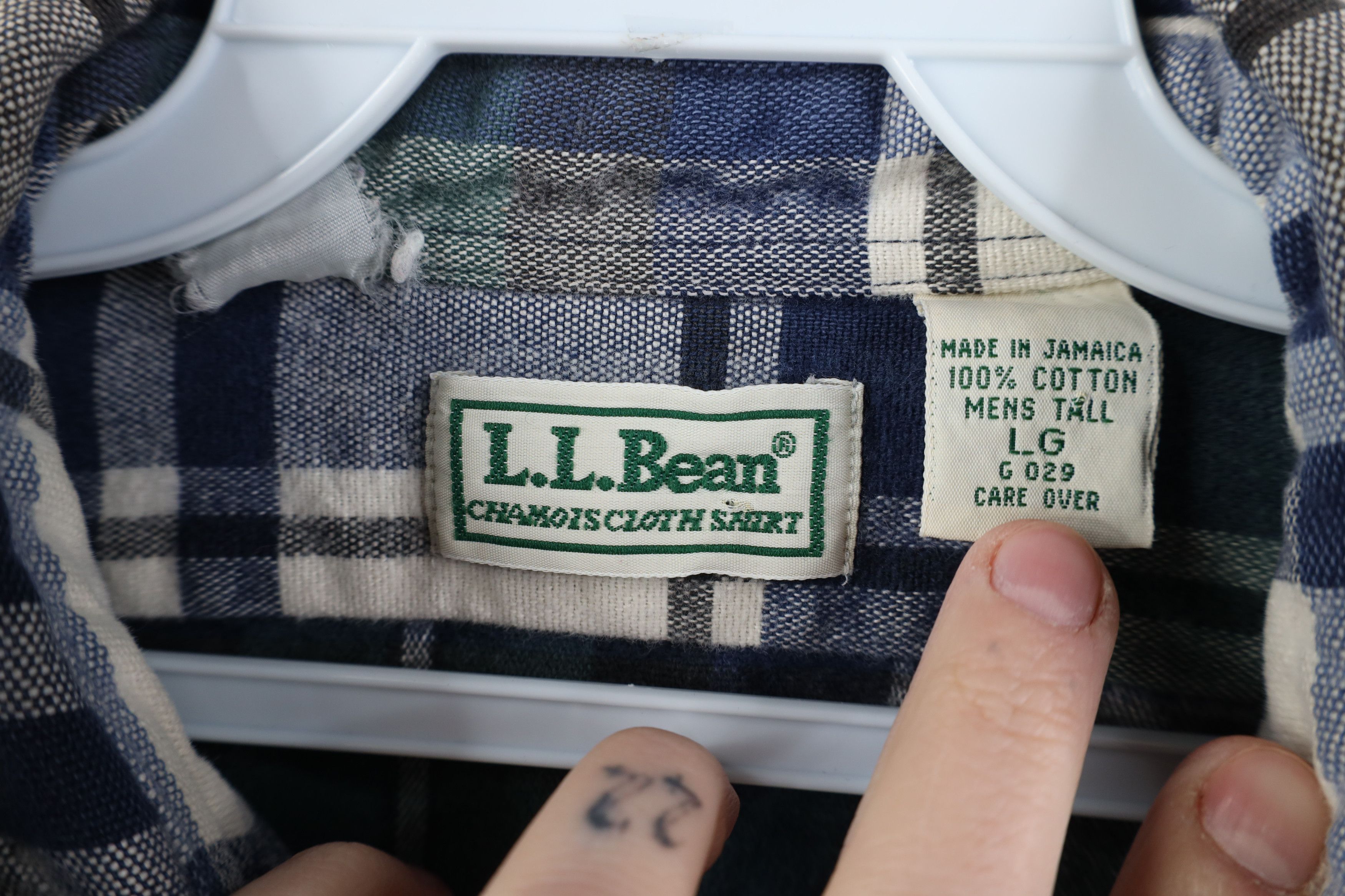 L.L. Bean Vintage 90s LL Bean Heavyweight. Flannel Button Shirt Size US L / EU 52-54 / 3 - 8 Thumbnail