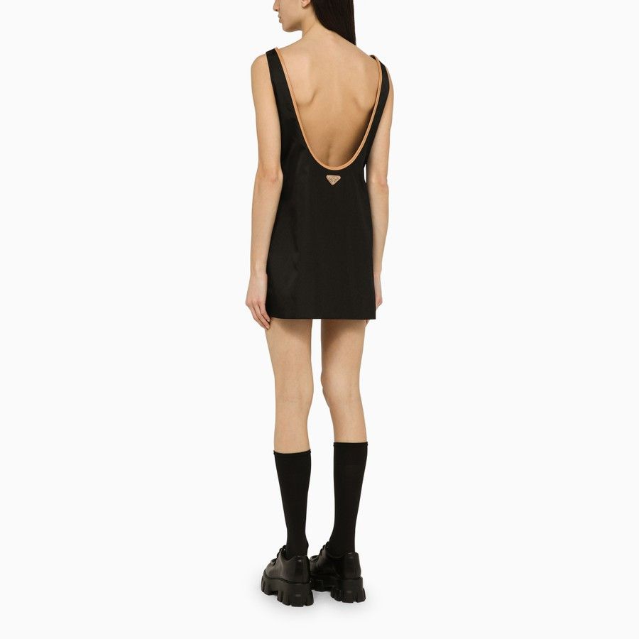Prada o1d2blof0924 Short Dress in Black Size XS / US 0-2 / IT 36-38 - 3 Thumbnail