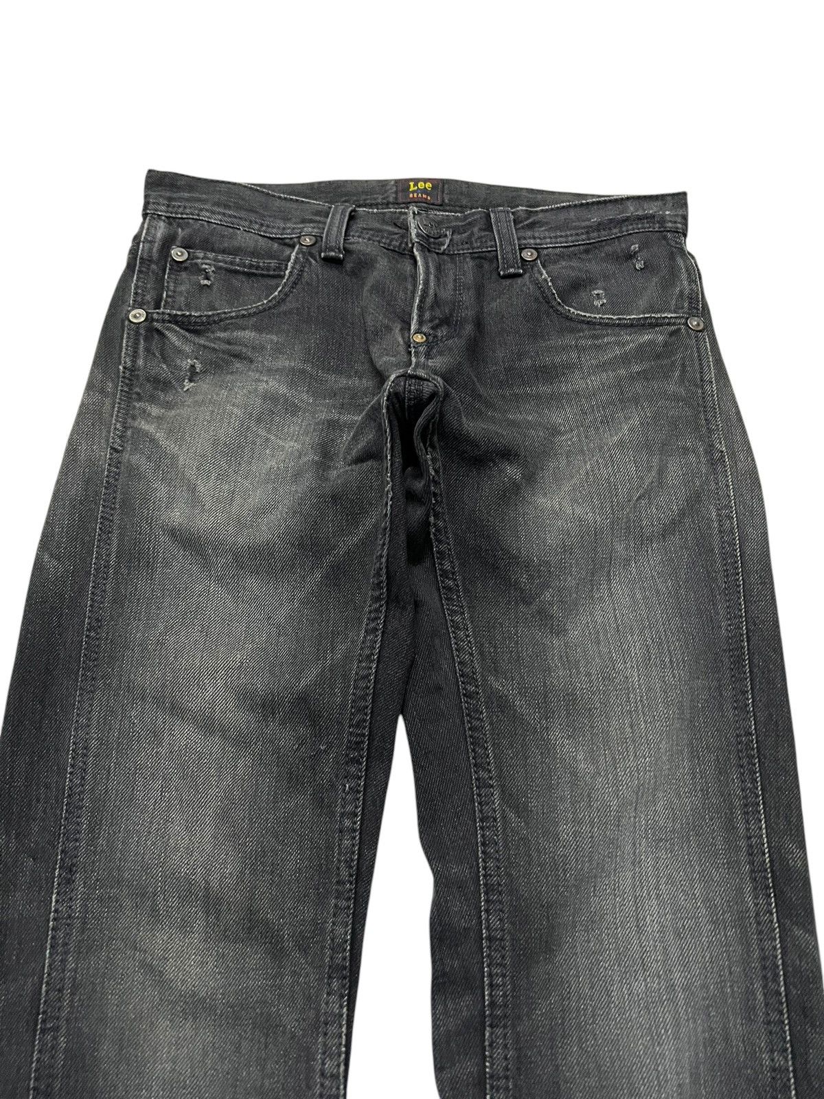 If Six Was Nine × Lee 🌈80s Lee Riders Beams Distress Ripped Zipper Jean Size US 30 / EU 46 - 3 Thumbnail