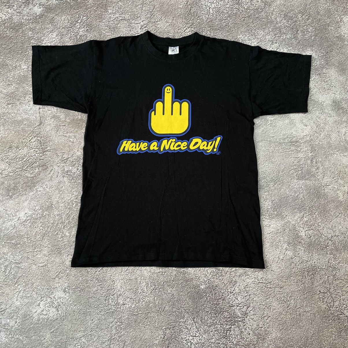 Vintage Vintage Y2K ADULT DAY FUCK MIDDLE FINGER M Size US M / EU 48-50 / 2 - 3 Thumbnail