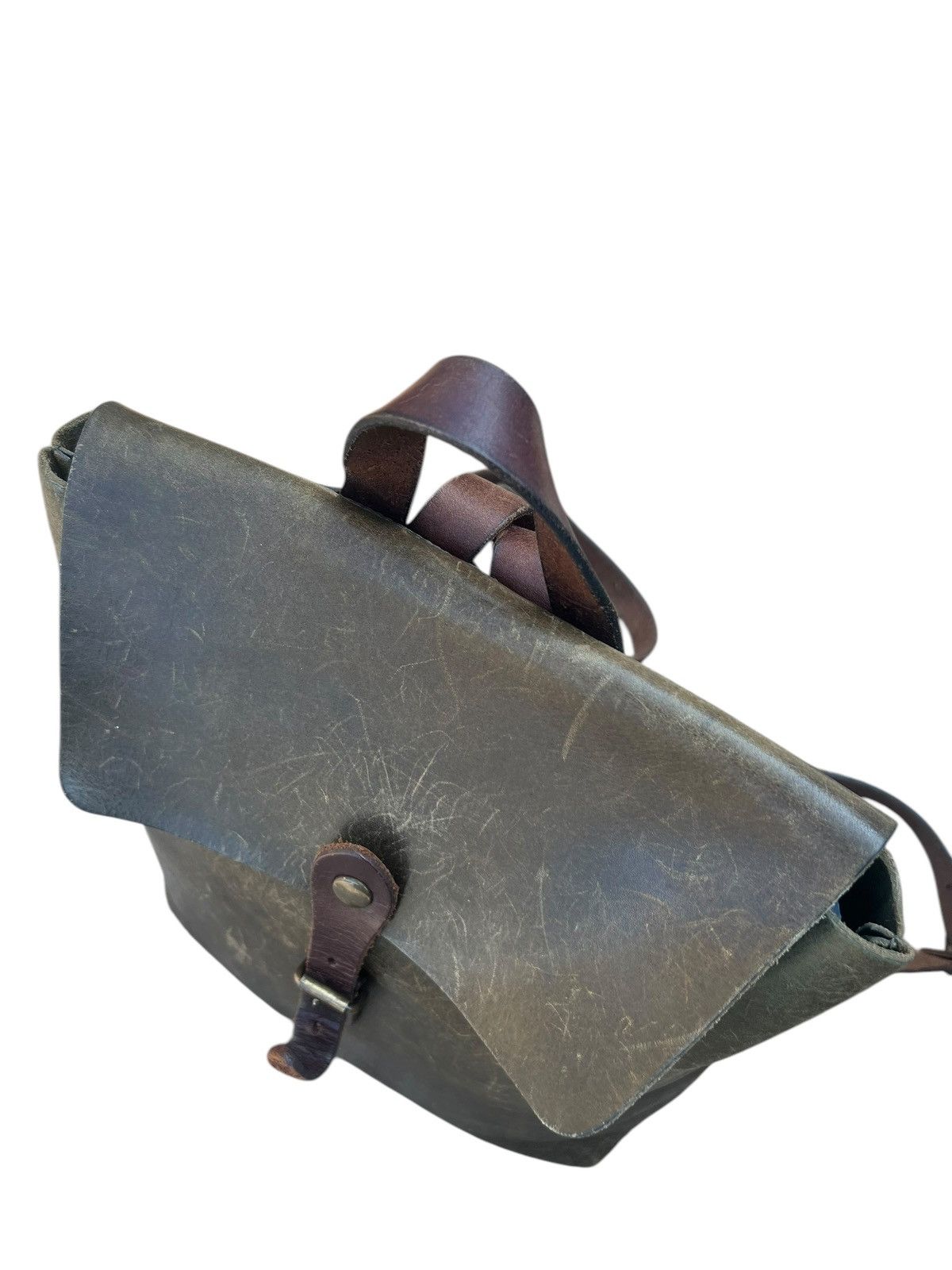 Leather Vintage Unknown Japan Patina Leather Backpack High Quality Size ONE SIZE - 21 Thumbnail