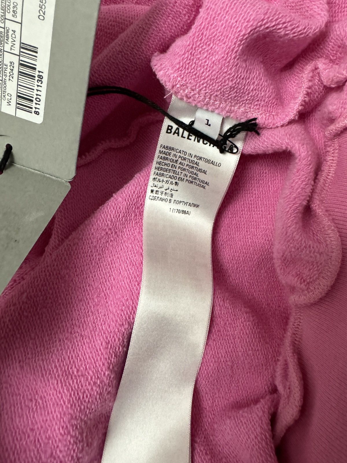 Balenciaga AW22 BALENCIAGA PINK polo hoodie Sz.1 Size US S / EU 44-46 / 1 - 9 Thumbnail