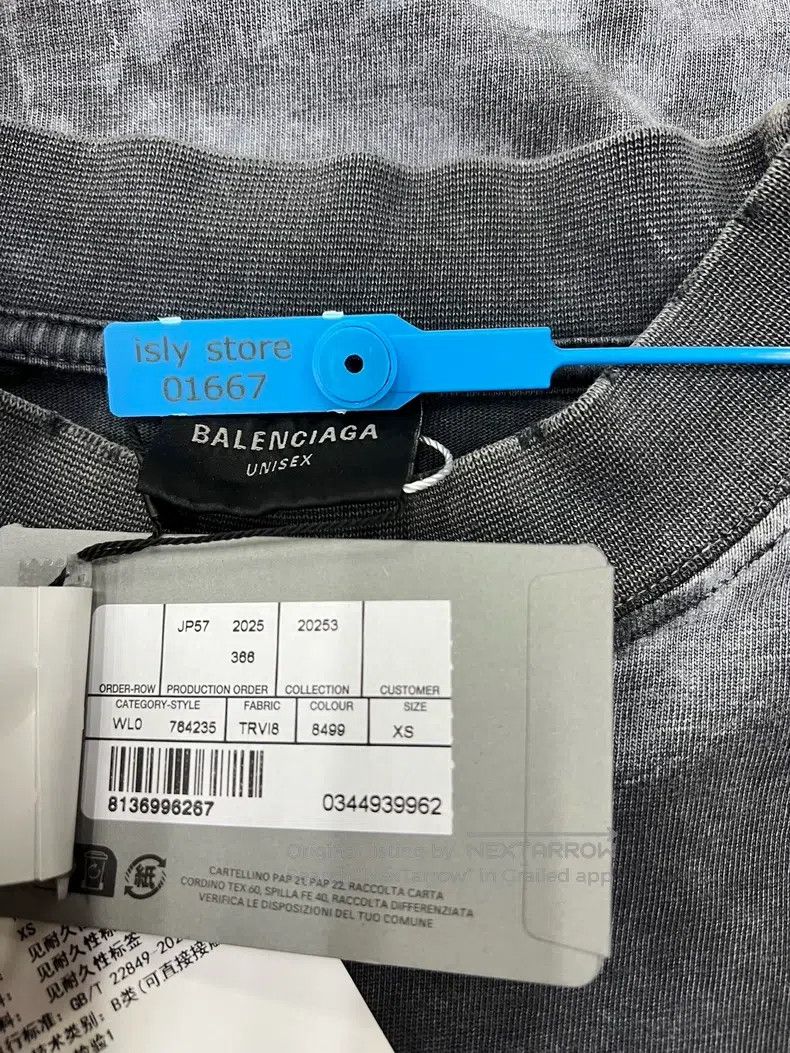 Balenciaga Balenciaga Letter logo embroidered round neck short-sleeve Size US M / EU 48-50 / 2 - 4 Thumbnail