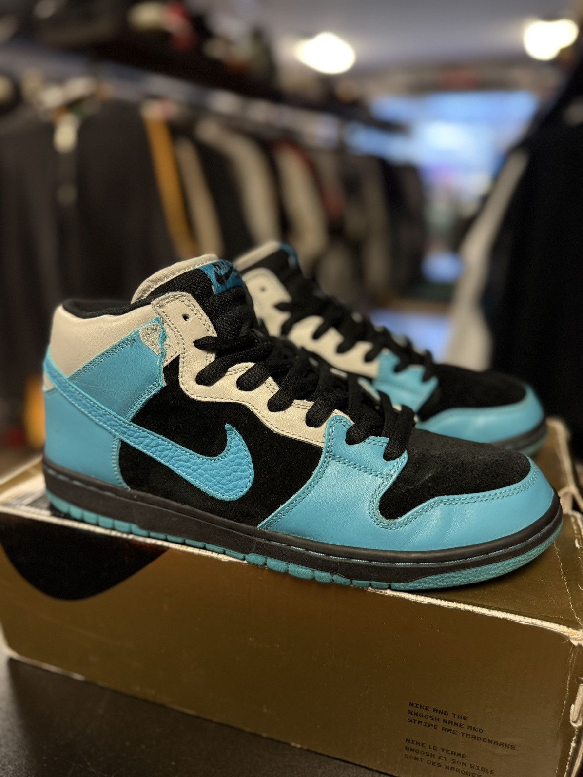 Nike Nike SB Mid Dunk 2008 RARE Aqua Fuel Blue Size 11 Size US 11 / EU 44 - 3 Thumbnail