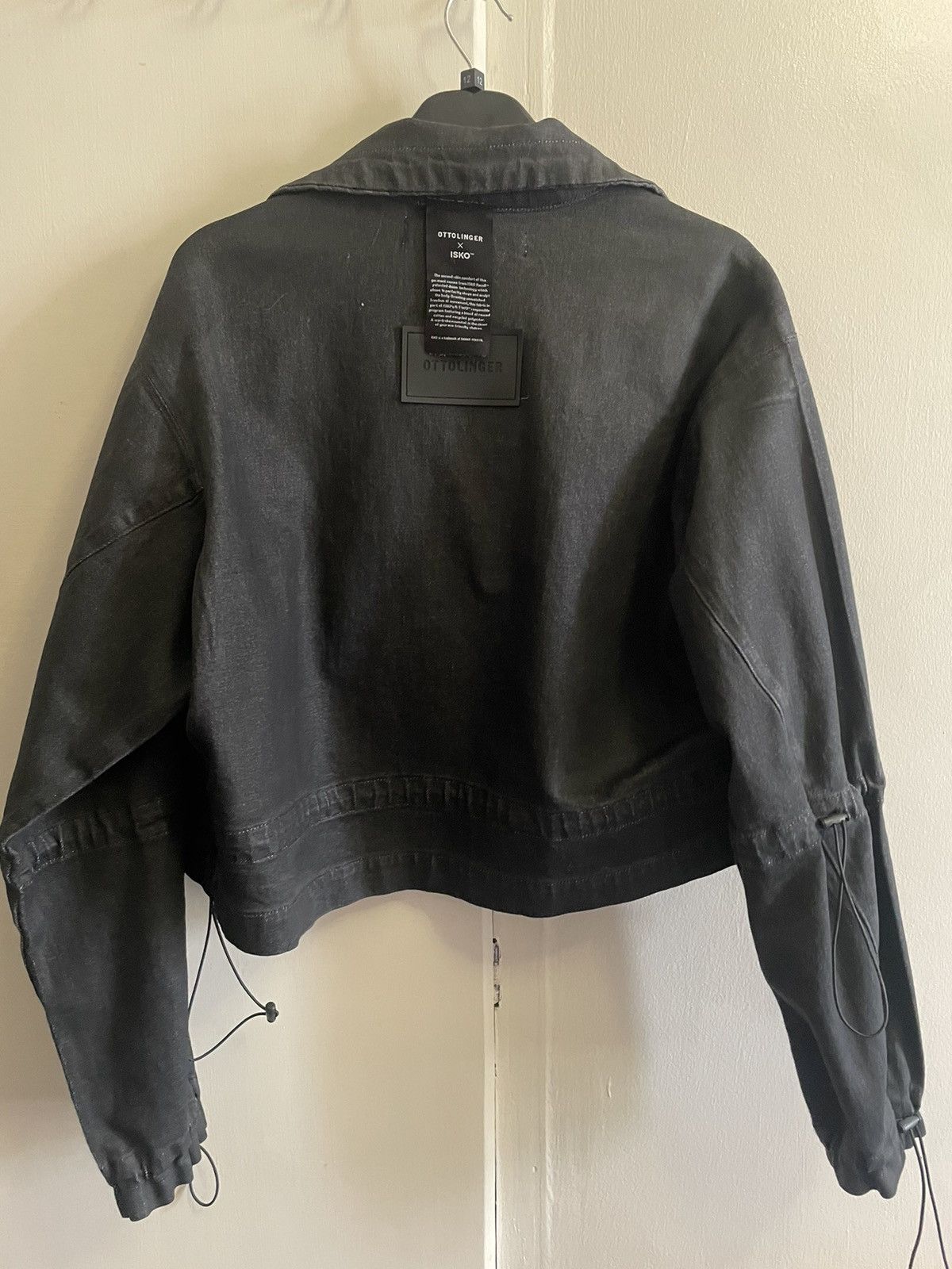 Ottolinger Ottolinger Cropped Waxed Denim Jacket Size US XS / EU 42 / 0 - 3 Thumbnail