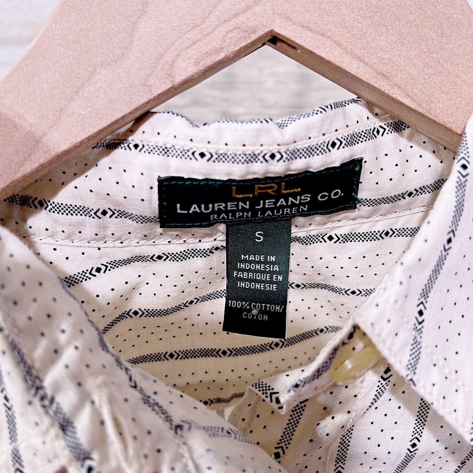 Lauren Ralph Lauren LRL Ralph Lauren Aztec Striped Shirt Beige Womens Small Size S / US 4 / IT 40 - 5 Thumbnail