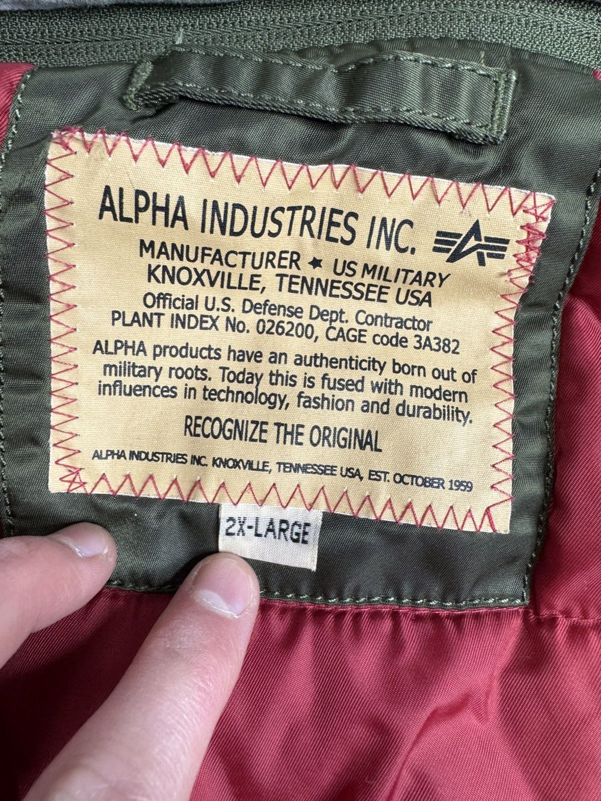 Alpha Industries × Vintage Vintage Alpha Industries Hooded Bomber Jacket Size US XL / EU 56 / 4 - 7 Thumbnail