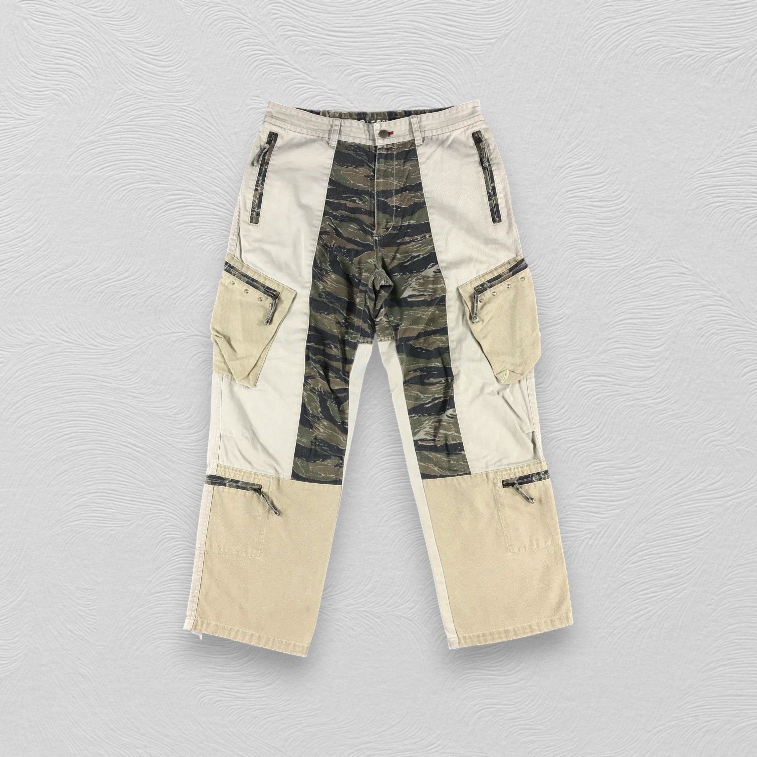 Japanese Brand HNBM Camo Cargo Pants Multi Pocket Tactical Trousers Size US 32 / EU 48 - 1 Thumbnail