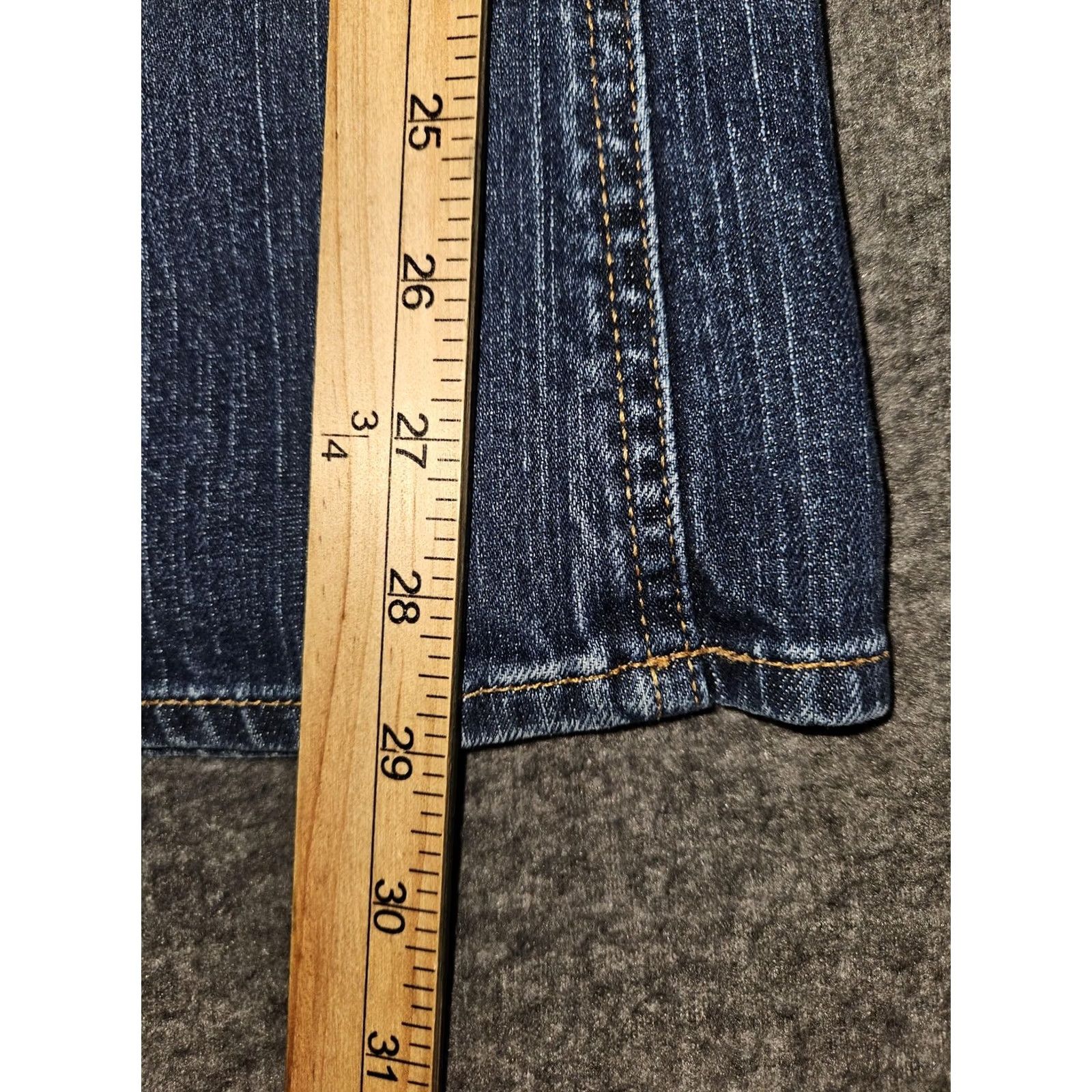 Eddie Bauer VINTAGE Eddie Bauer Jeans Womens 4 Blue Classic Boot Cut Denim Stretch Mid Rise Fall 07 Size 27" / US 4 / IT 40 - 7 Thumbnail