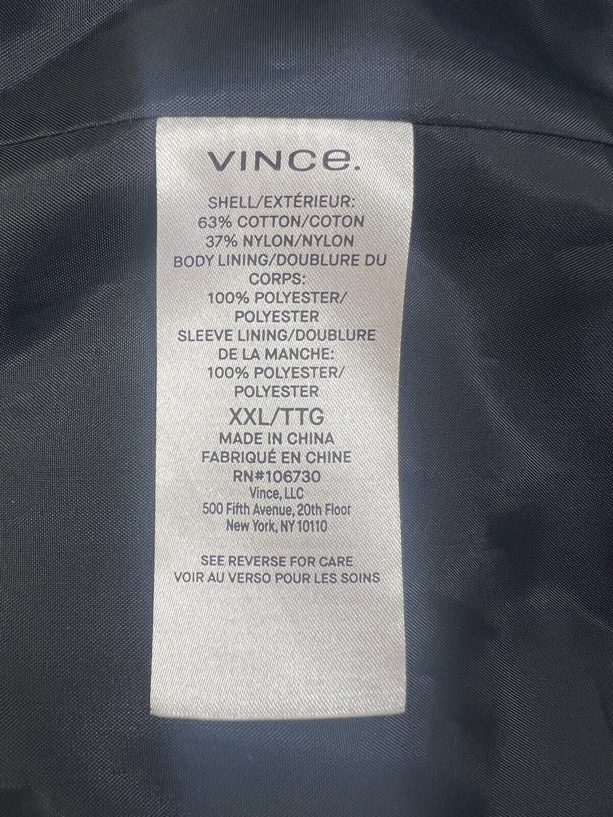 Vince hooded activewear zip jacket coastal blue men 2XX Size US XXL / EU 58 / 5 - 5 Thumbnail
