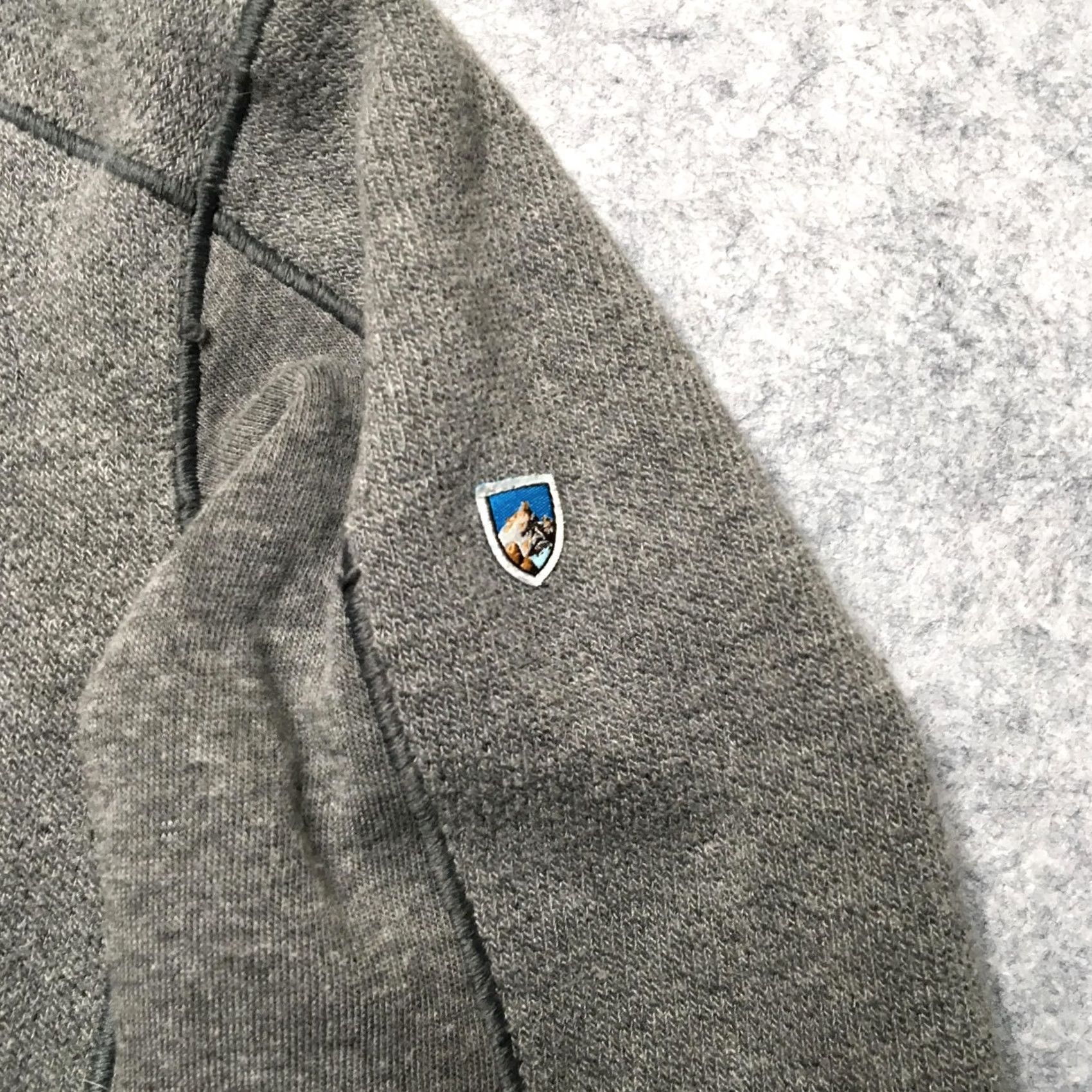 Logo 7 Kuhl Interceptr Jacket Mens S Gray Full Zip Fleece Stand Collar Logo Outer Shell Polyester Blend Pockets Zip Size US S / EU 44-46 / 1 - 4 Thumbnail