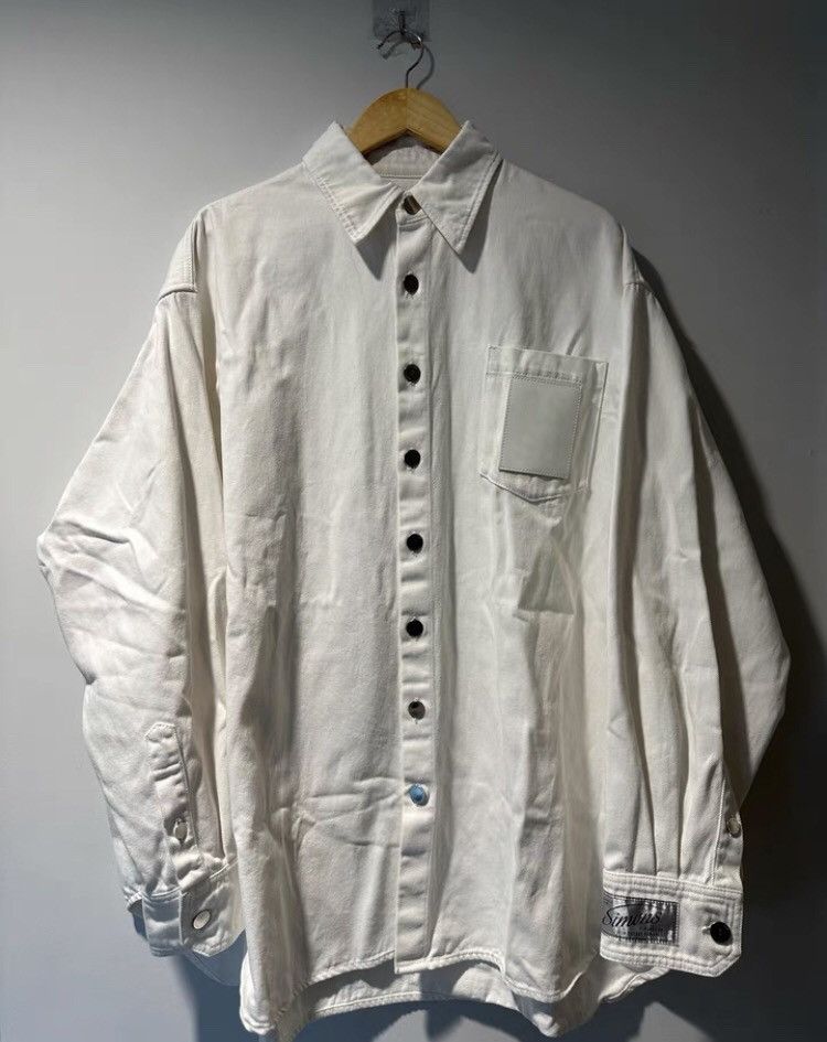 Raf Simons Raf Simons 22ss Big Fit Oversize White Denim Shirt 