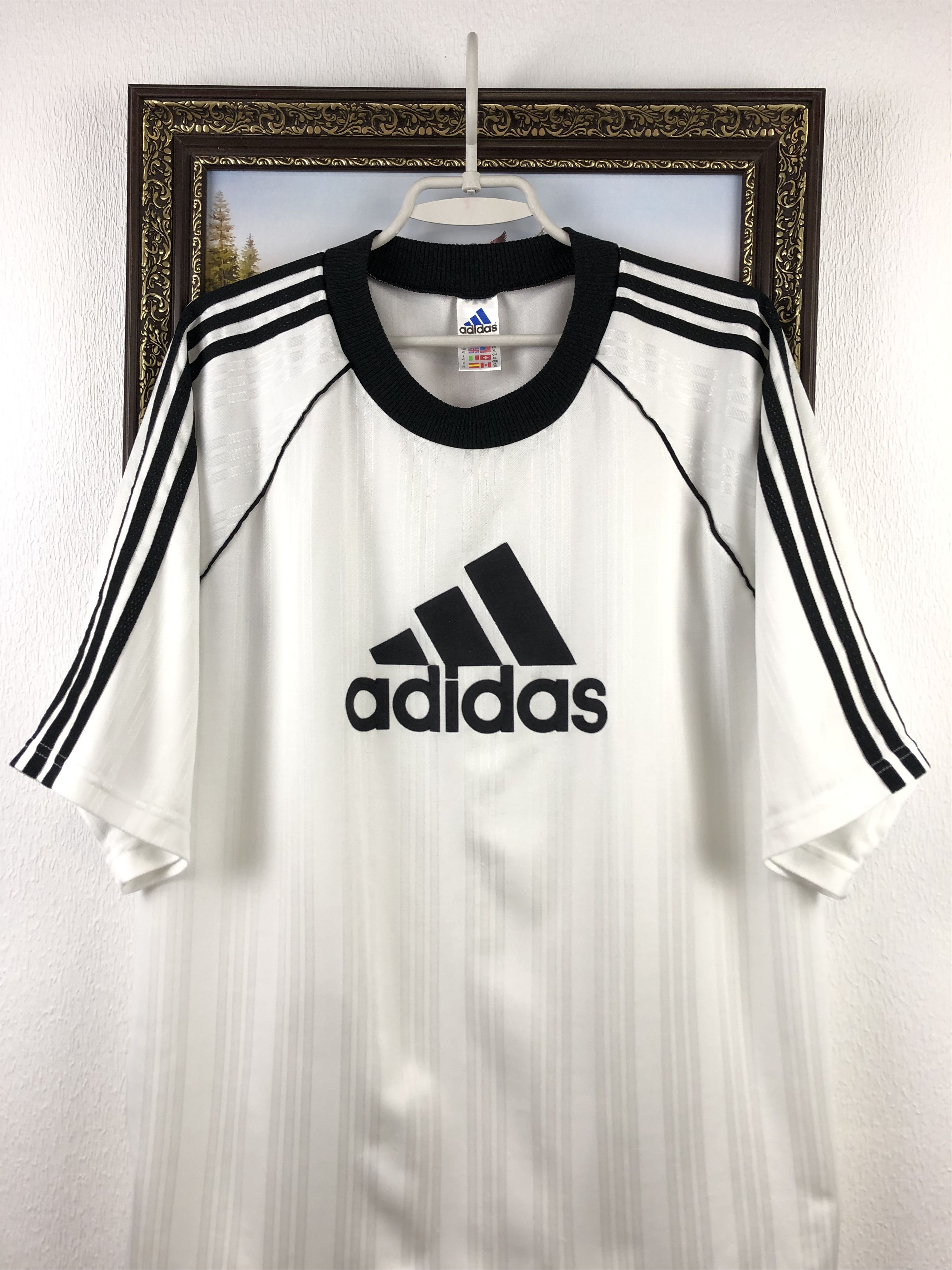 Adidas Vintage Football Template Shirt Soccer Jersey Big Logo Rare Size US XL / EU 56 / 4 - 2 Thumbnail