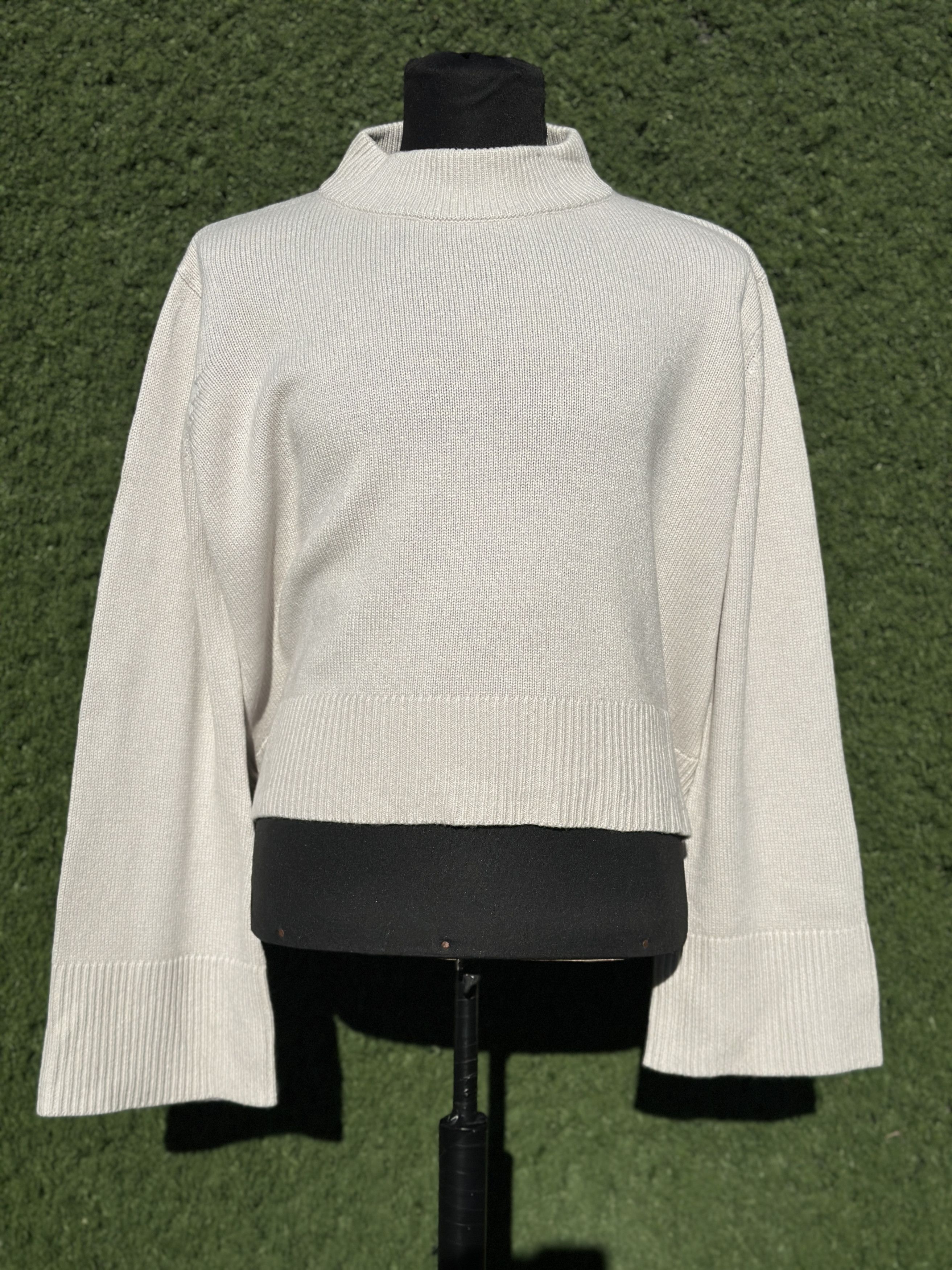 Other Jenni Kayne Size S Cashmere Blend Mock Neck Cropped Boxy Size S / US 4 / IT 40 - 5 Thumbnail