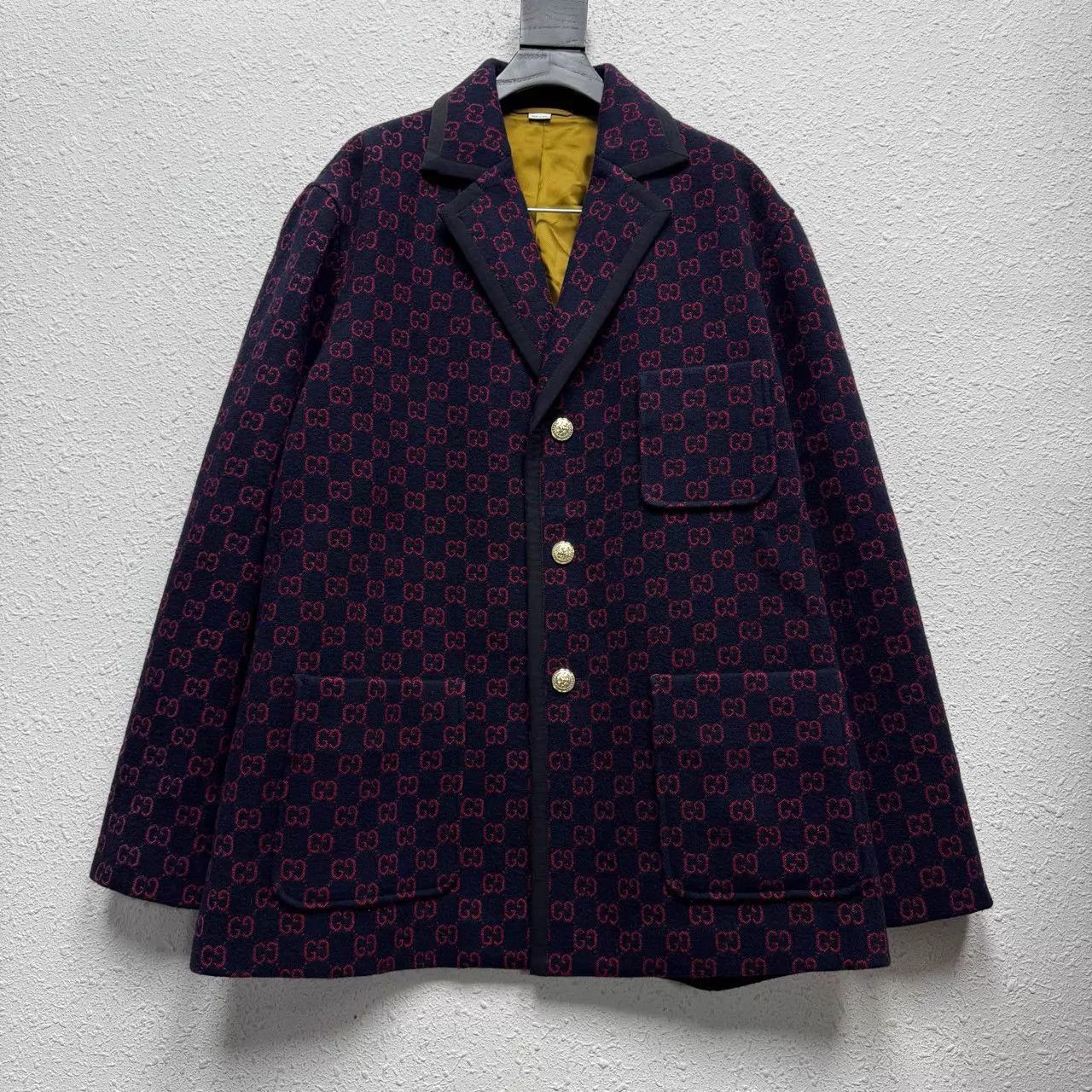 Gucci Gucci GG Allover Long Blazer Brand New Rare Large Size US L / EU 52-54 / 3 - 1 Thumbnail