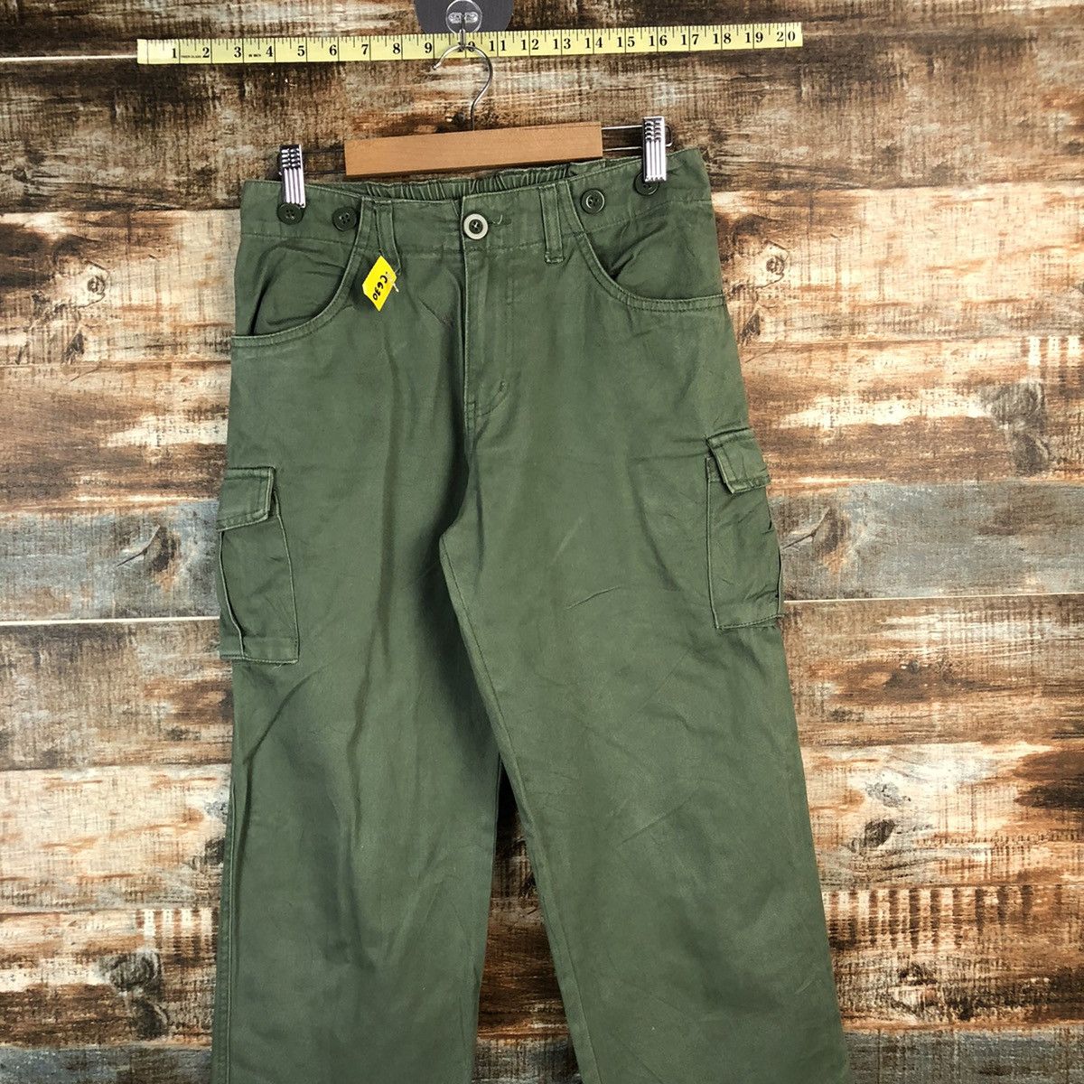 Japanese Brand DL Japanese Brand Green Cargo Multipocket Pants #C630 Size US 26 / EU 42 - 2 Thumbnail