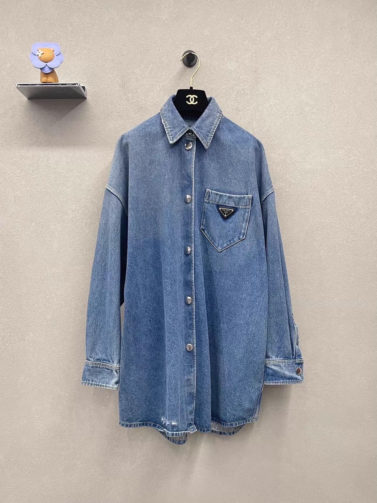 Prada PRADA Denim Blue Jacket 38 Size XS / US 0-2 / IT 36-38 - 1 Thumbnail
