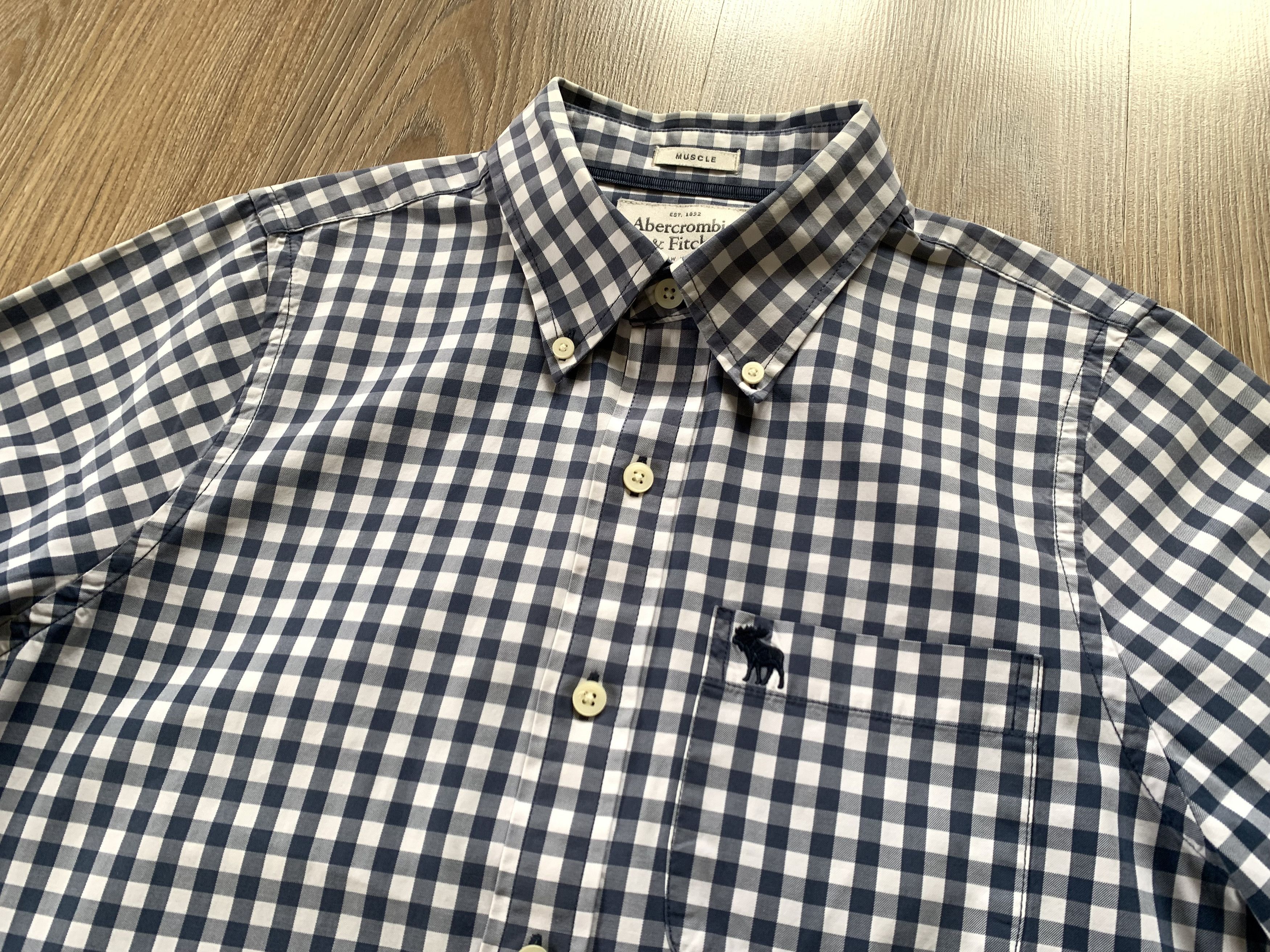 Abercrombie & Fitch Abercrombie & Fitch Muscle Plaid Long Sleeve Shirt Size US M / EU 48-50 / 2 - 4 Thumbnail