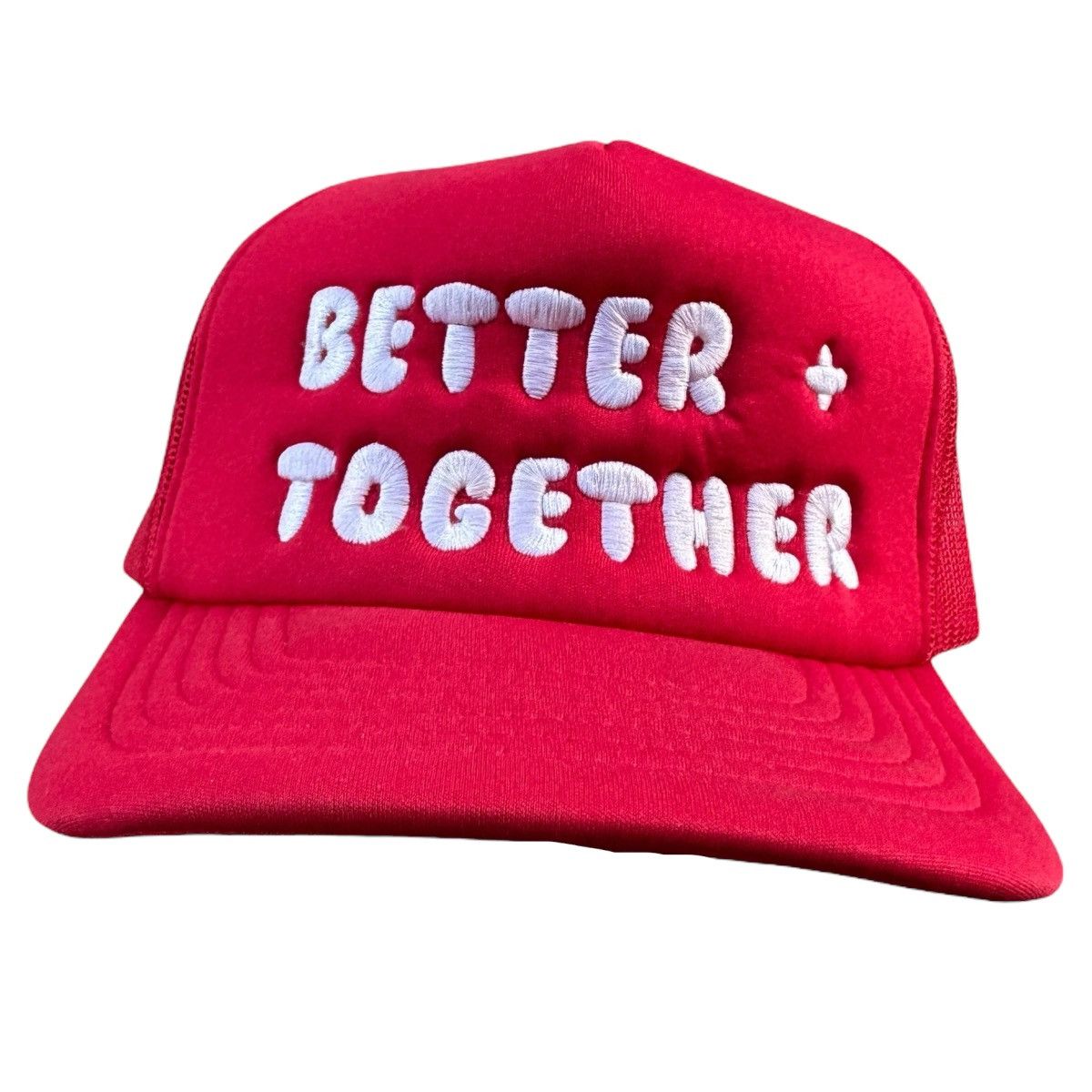 Vintage Better Together red trucker snapback hat Size ONE SIZE - 1 Thumbnail