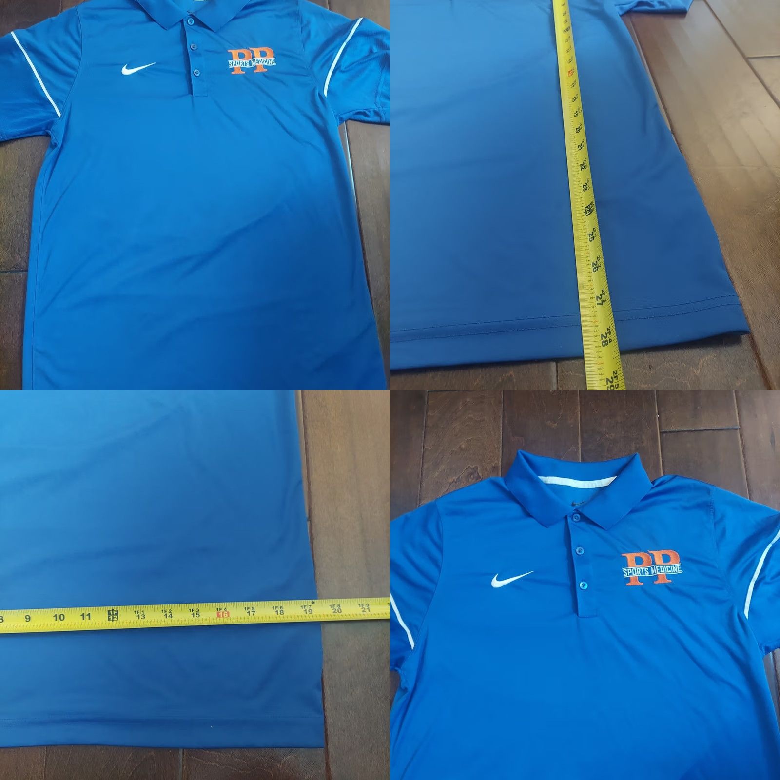 Nike Nike Dri-Fit Blue Short Sleeve Polo Shirt Mens M Sports Logo 100% Polyester” Size US M / EU 48-50 / 2 - 8 Thumbnail