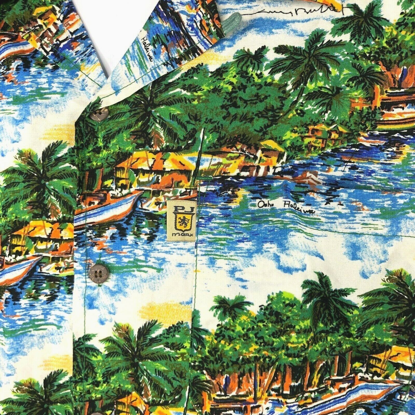 Other Guy Buffet Haleiwa Oahu Mens Hawaiian Shirt size XL 49x32 PJ Size US XL / EU 56 / 4 - 4 Thumbnail