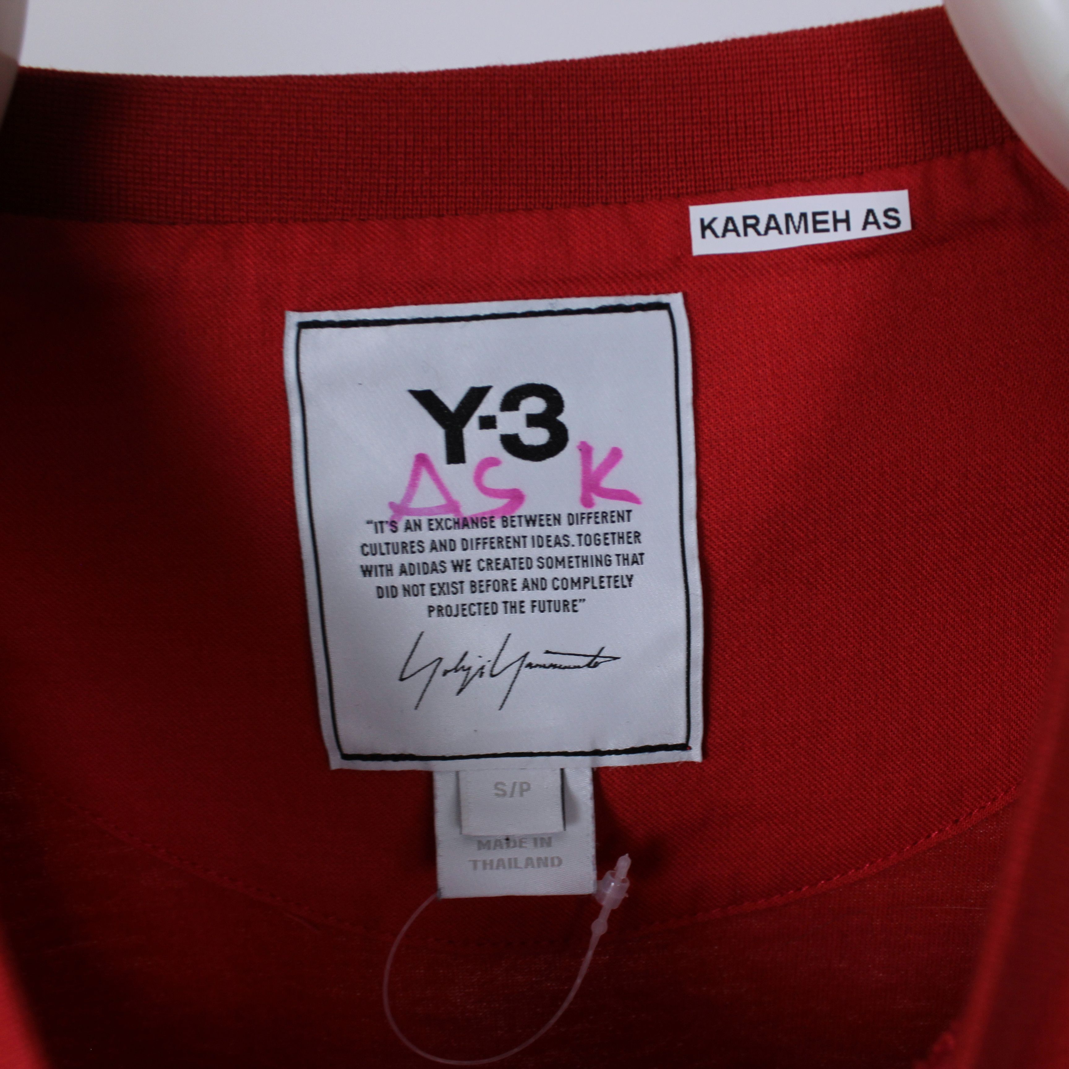 Adidas Yohji Yamamoto & adidas t shirt y3 men red cotton S Size US S / EU 44-46 / 1 - 4 Thumbnail