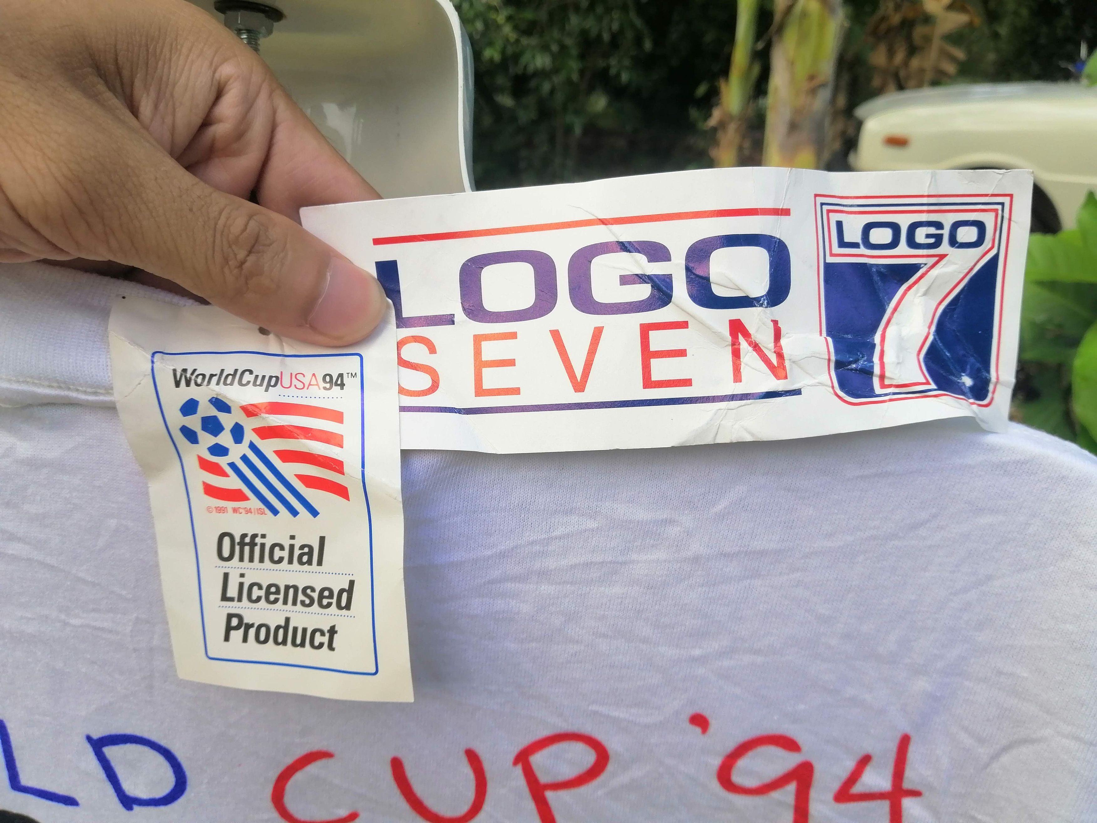 Logo 7 1994 fifa world cup vintage nos t shirt Size US XL / EU 56 / 4 - 5 Thumbnail