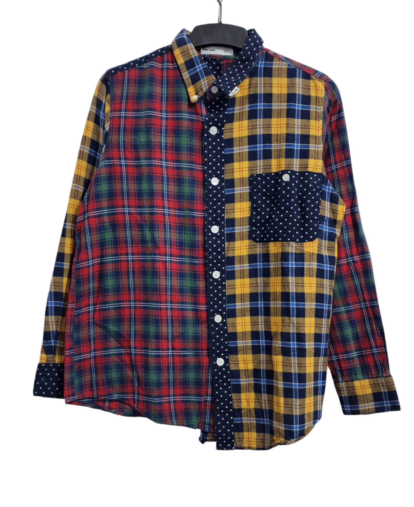 Ne-Net Ne-net issey miyake multicolor patchwork plaid flannel shirt Size US M / EU 48-50 / 2 - 1 Thumbnail