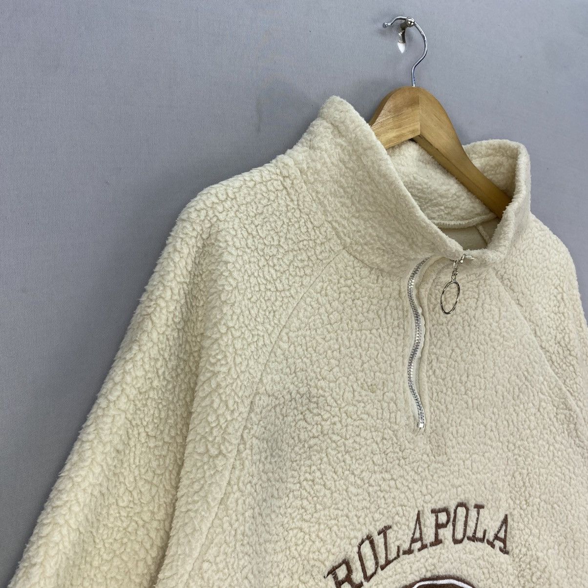 Japanese Brand Kurijyua Rolapola Skate Club Fleece Pullover Vintage Style Size US L / EU 52-54 / 3 - 2 Thumbnail