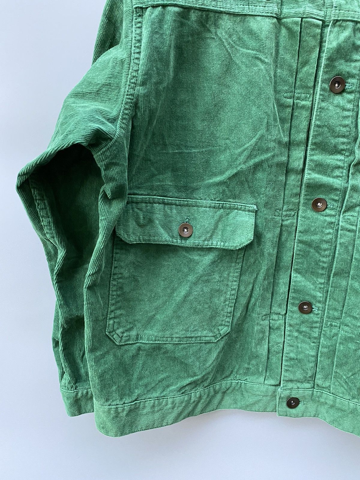 Japanese Brand Niko and.. Corduroy Colarless Trucker Jacket Size US M / EU 48-50 / 2 - 3 Thumbnail