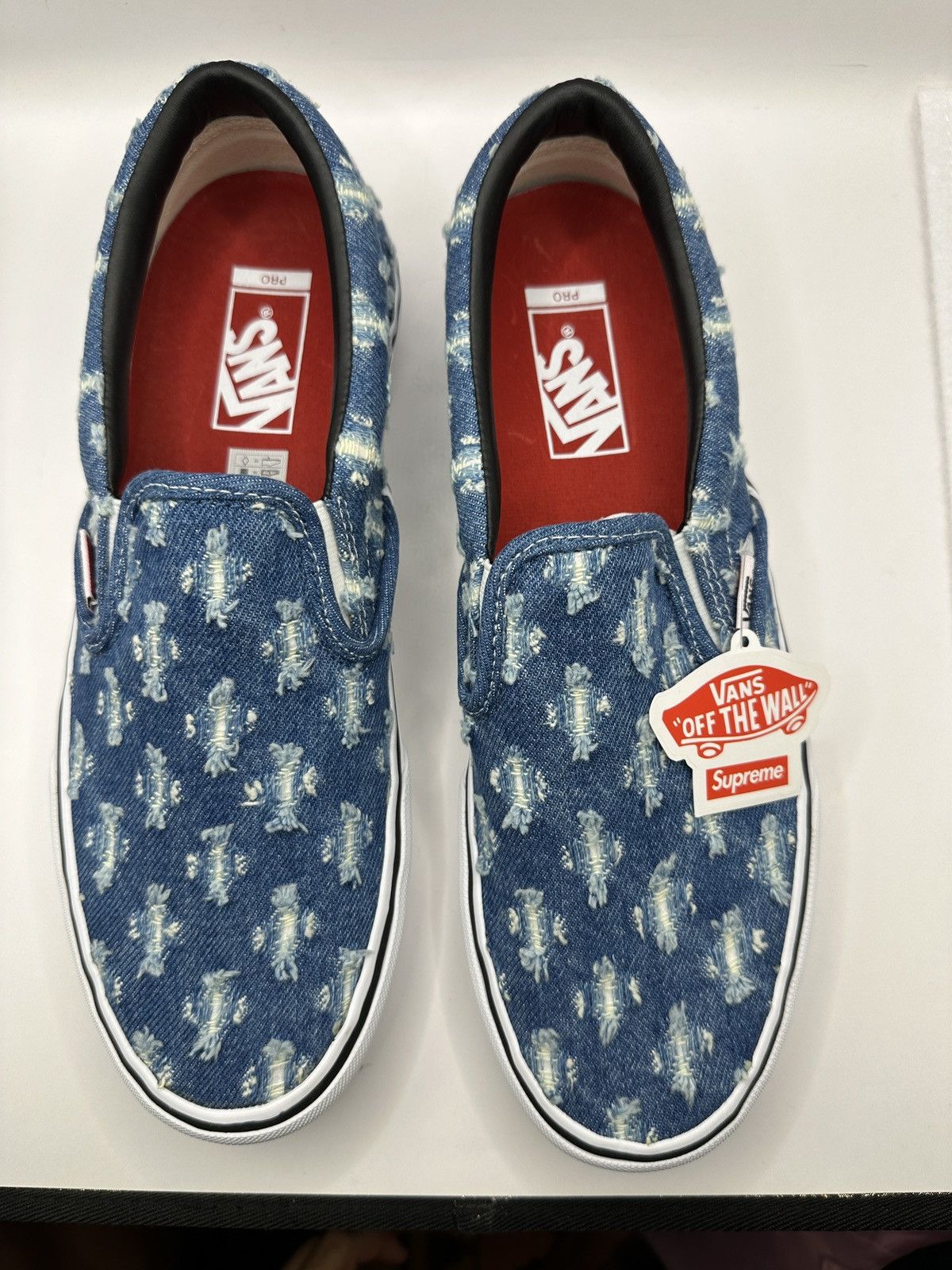 Supreme Vans Supreme Hole Punch Denim Blue Size US 10.5 / EU 43-44 - 2 Thumbnail