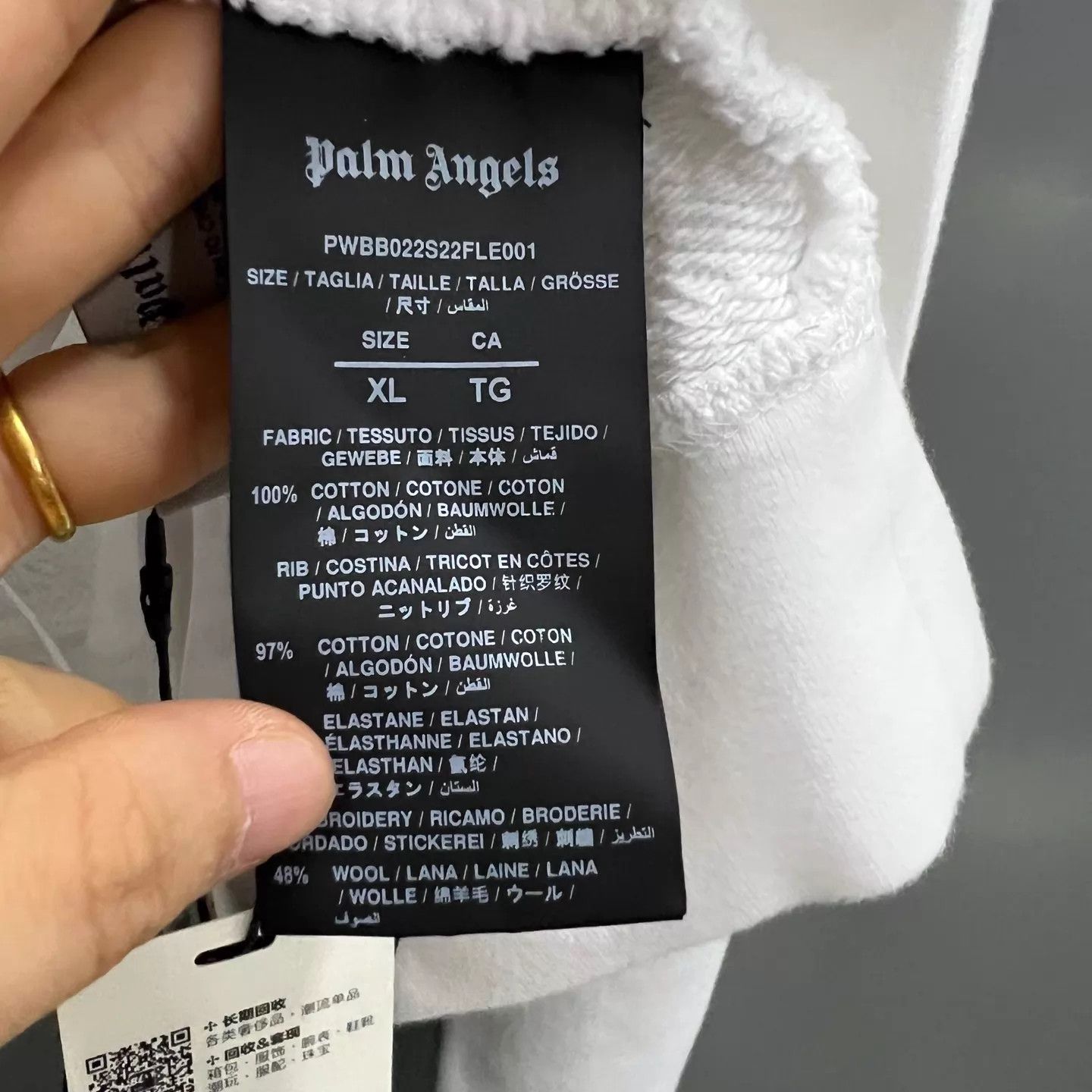 Palm Angels Palm Angels White Short Headless Bear Hoodie S/M/L/XL Size XL / US 12-14 / IT 48-50 - 5 Thumbnail