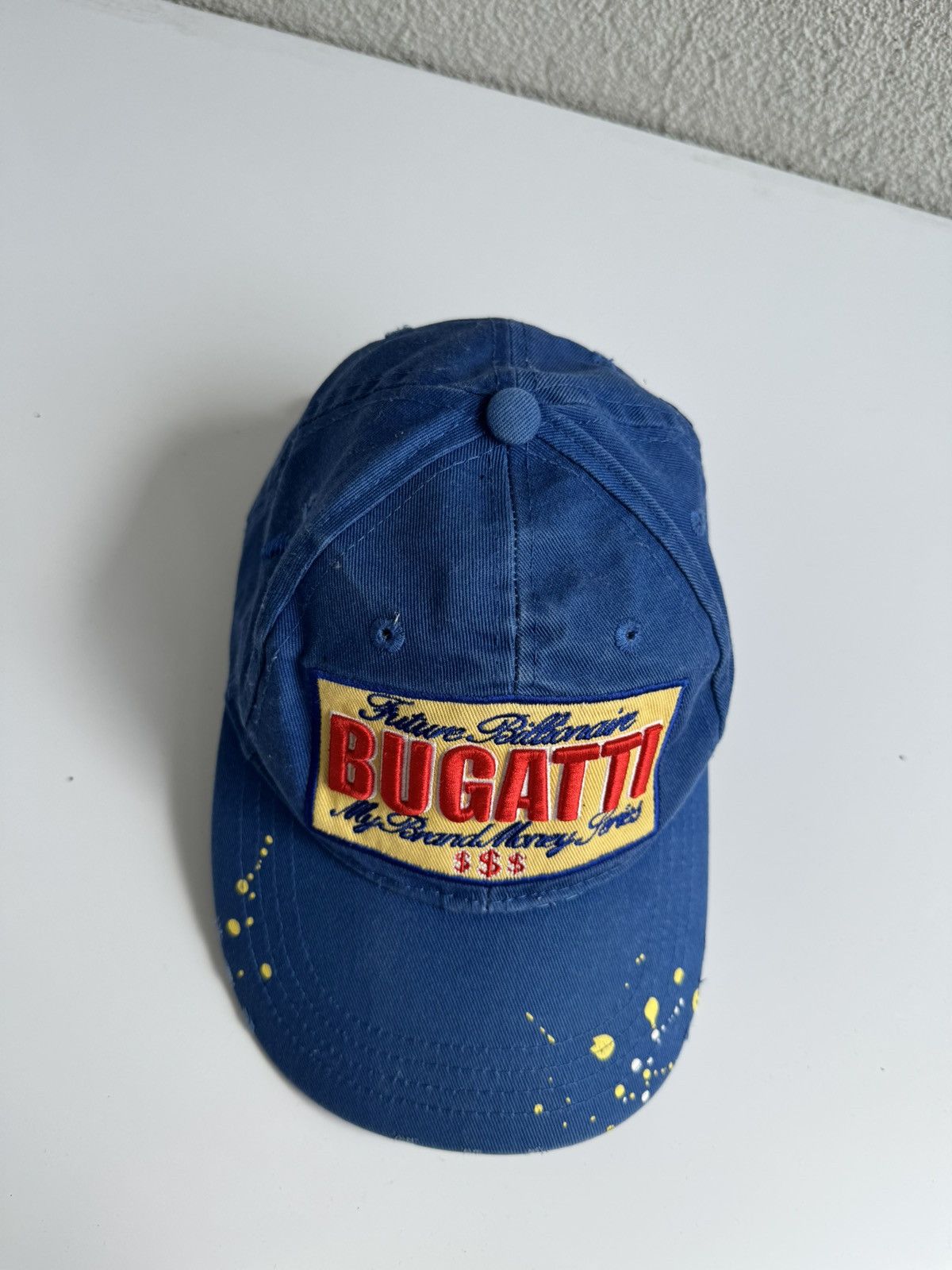 Vintage Vintage Bugatti Billioniare Cap Blue Racing Size ONE SIZE - 4 Thumbnail