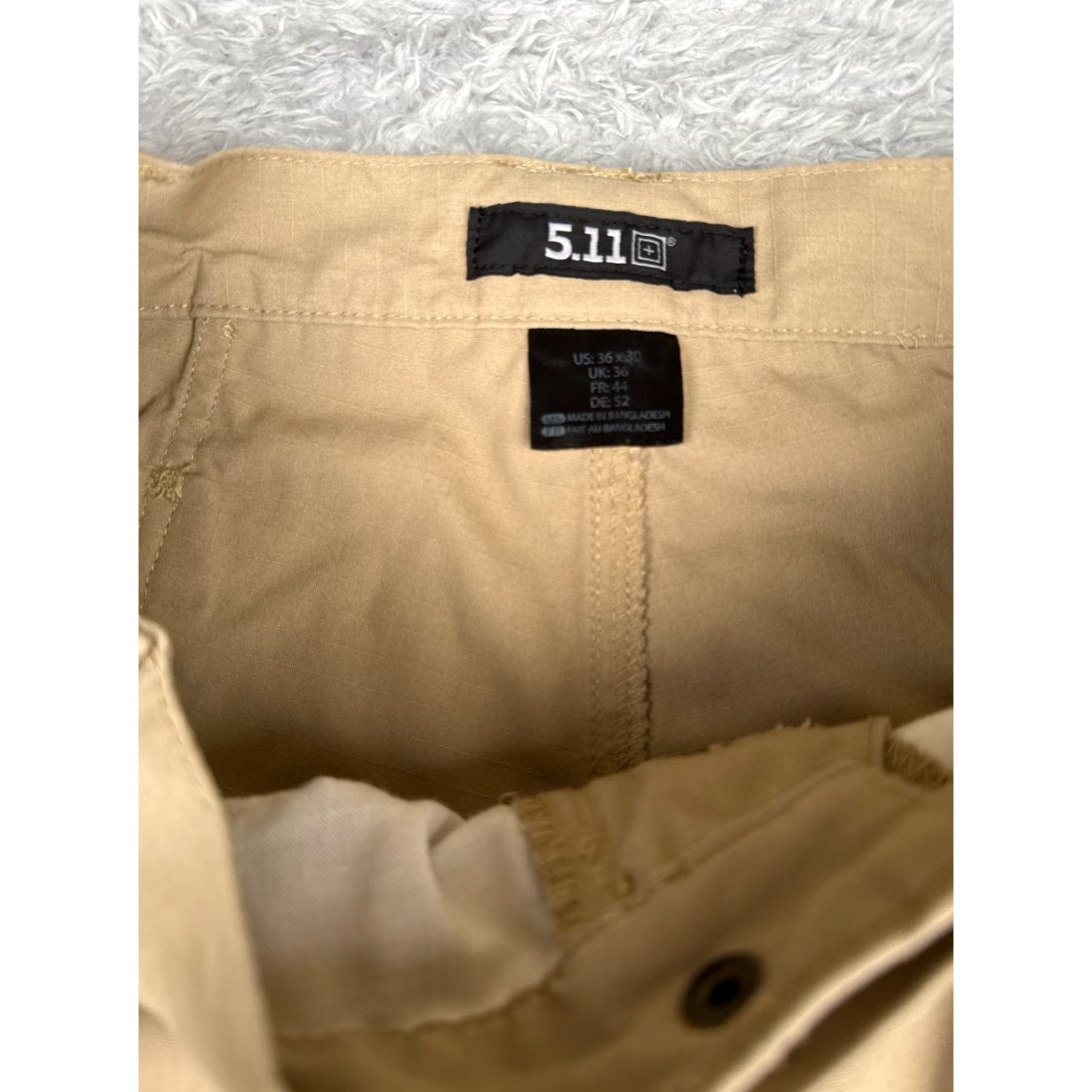 Vintage 5.11 Tactical Pants Men Medium Beige Cargo Rip-Stop Fabric Cotton 31.5 to 35 W Size US 31 - 6 Thumbnail