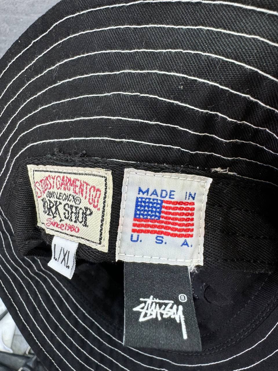 Our Legacy × Stussy Stussy x Our Legacy Recycled Twill Bucket Hat Black Size 36 - 9 Thumbnail