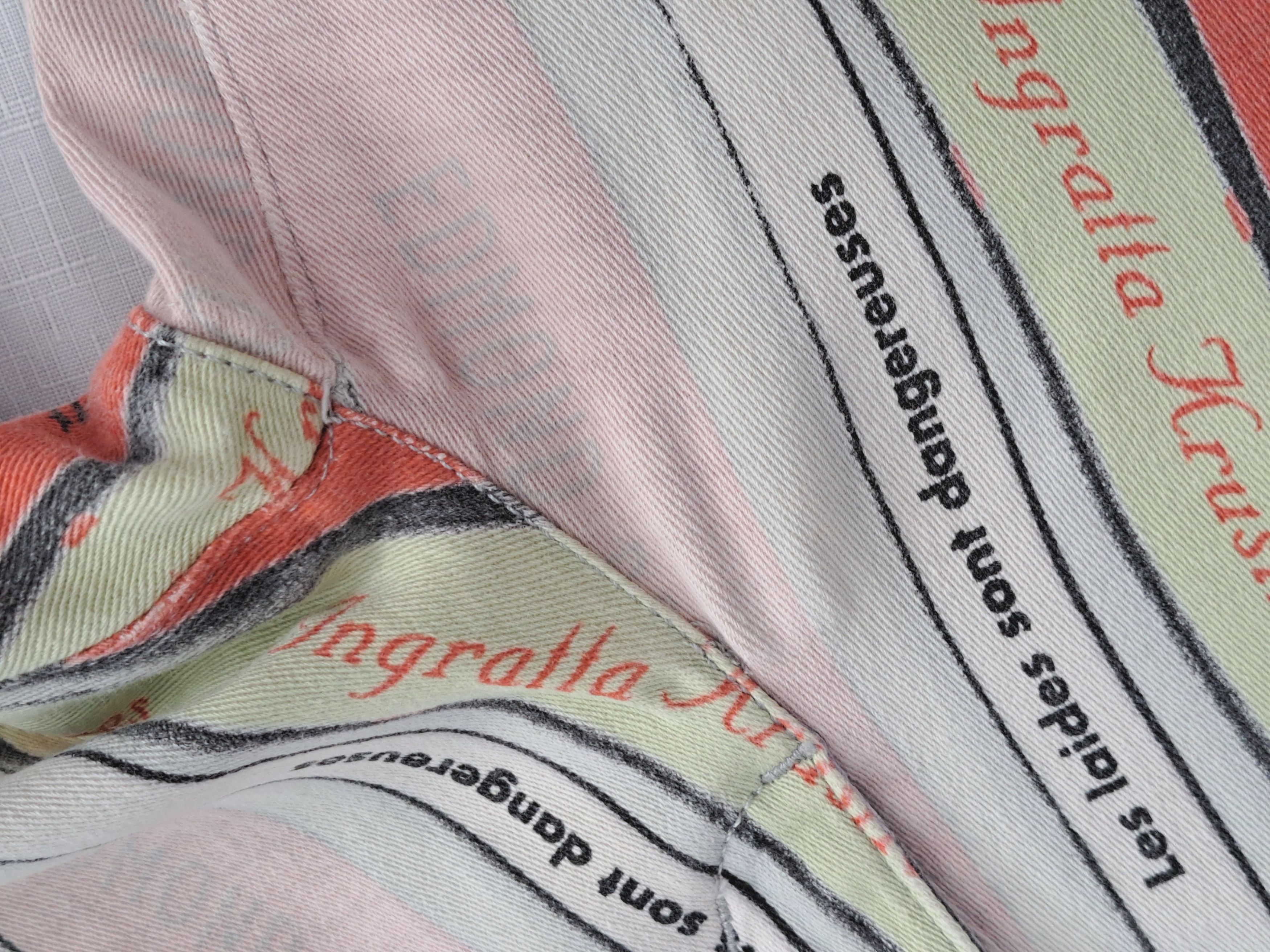 Jean Paul Gaultier × Vintage Vtg Jean Paul Gaultier playful books print jeans. Size 28" / US 6 / IT 42 - 23 Thumbnail