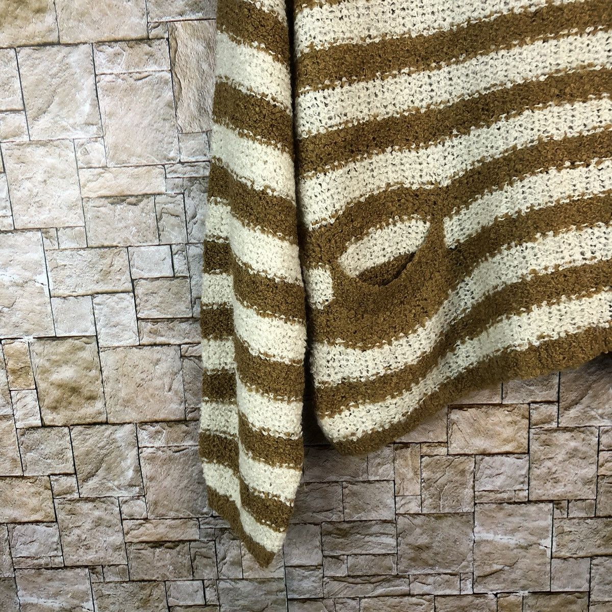 Japanese Brand × Solid and Striped Earth Music Econology Brown Stripe Knitwear #A1188 Size M / US 6-8 / IT 42-44 - 7 Thumbnail