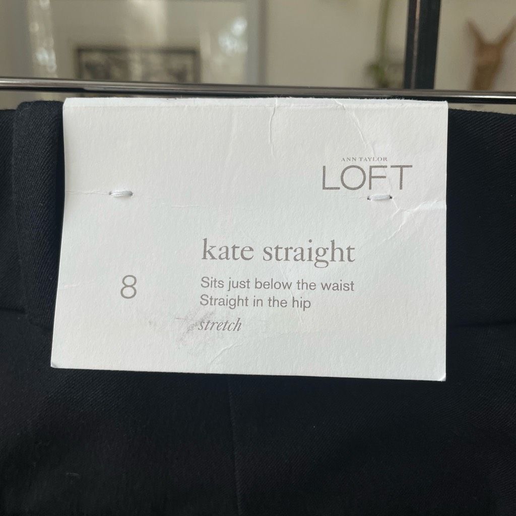 Loft NWT Loft Kate Straight Leg Trousers Career Pants $70 8 Size 30" / US 8 / IT 44 - 6 Thumbnail