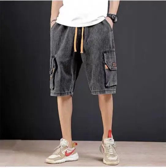 VIBE Street Hip Hop Vintage Loose Fit Denim Shorts Size US 32 / EU 48 - 1 Thumbnail