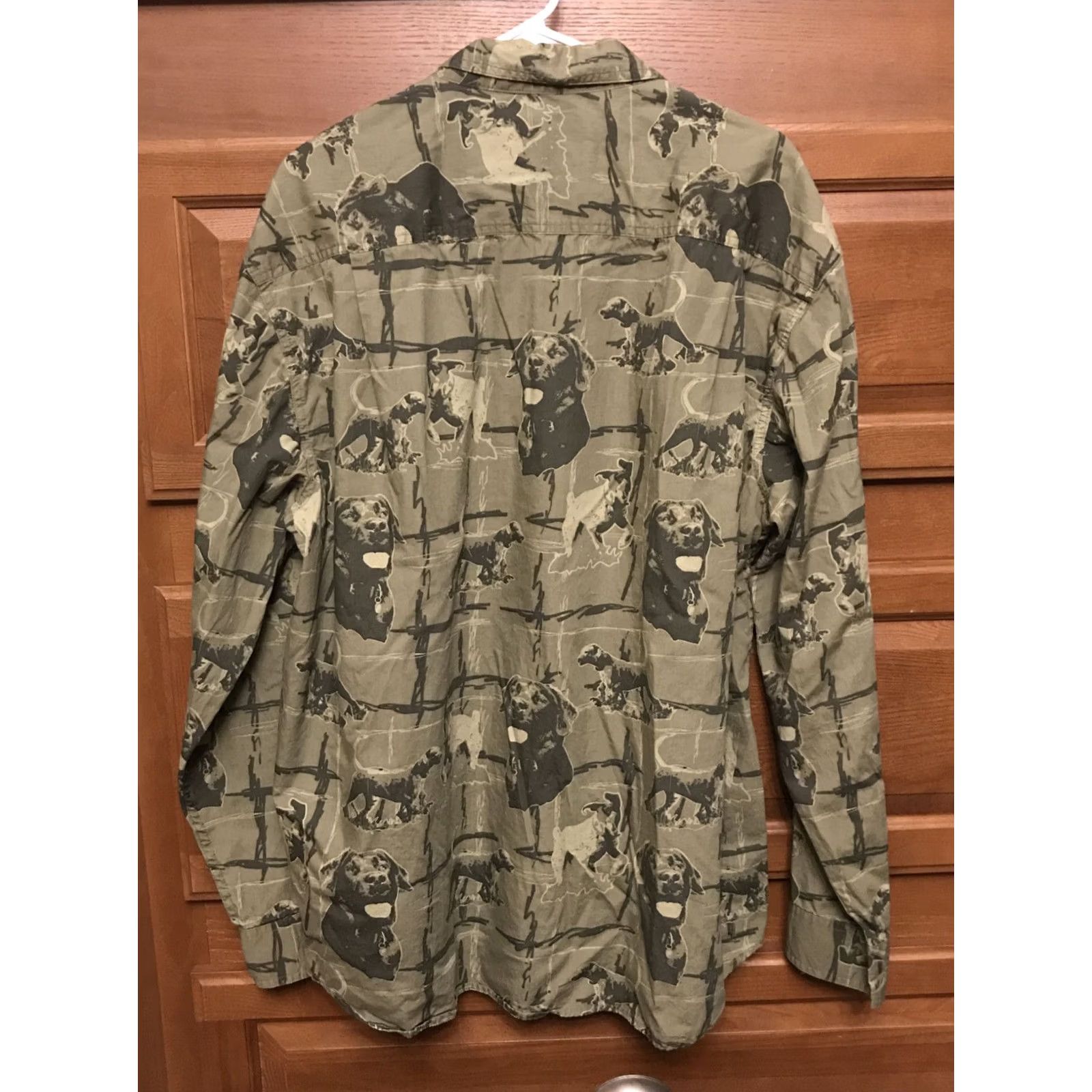 Vintage Northcrest Sportsman Shirt Button-Up 2XL Green Dogs B547 Men Long Sleeve Button-Down Collar 100% Cotton Vintage No Size US XXL / EU 58 / 5 - 2 Thumbnail
