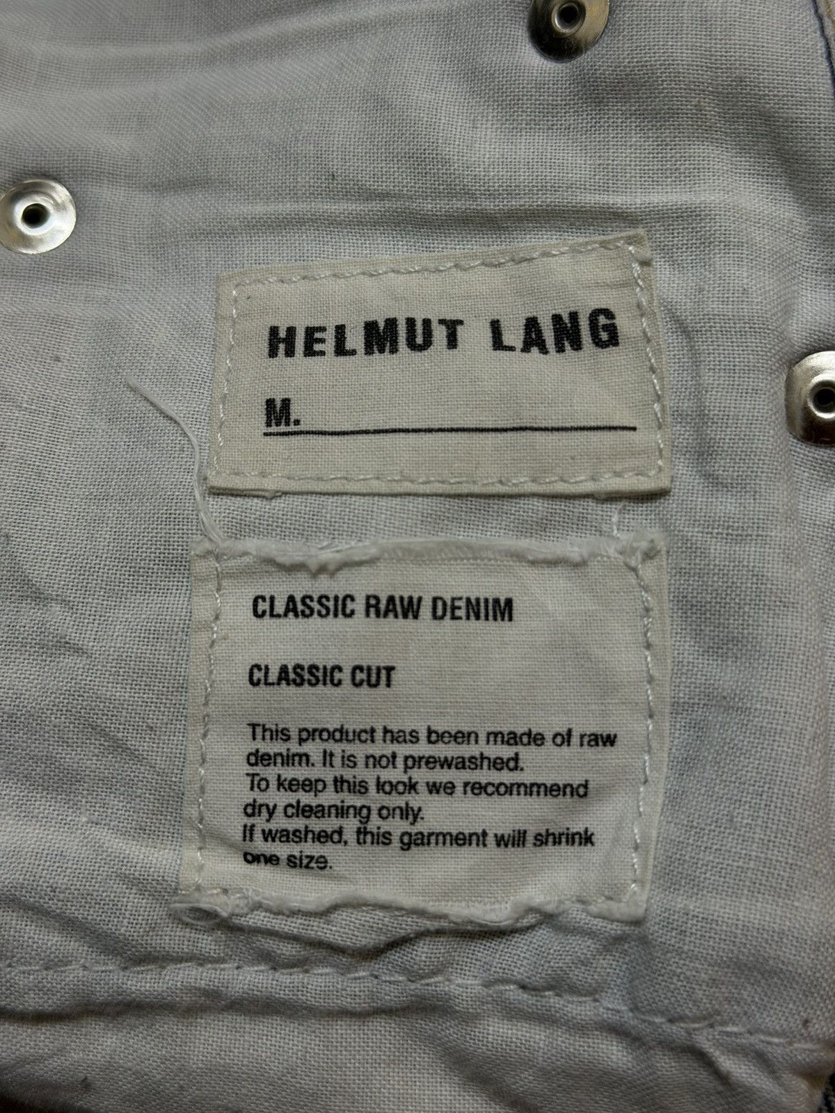 Helmut Lang Vintage Italy 90s Helmut Lang Blue Faded Whisker Straight Size US 31 - 10 Thumbnail